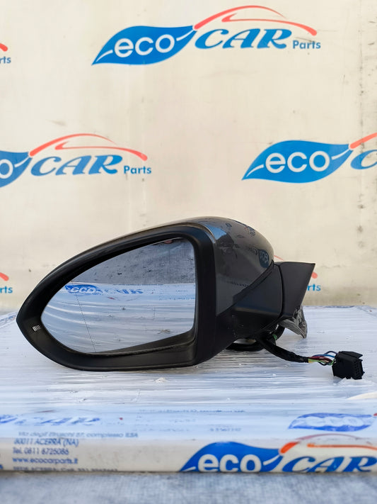 Left mirror gunmetal grey Volkswagen Golf 7 9 wires Code: e1021277 ecoAG6115