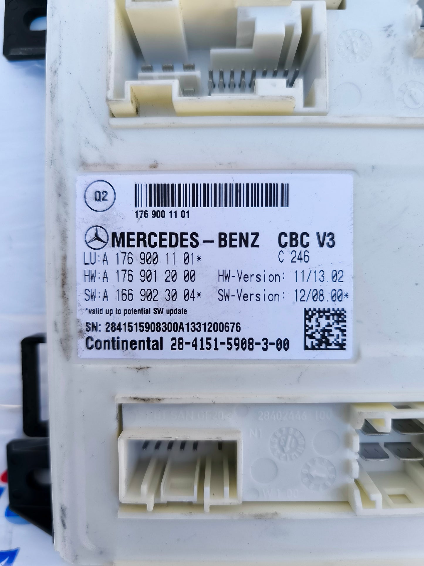 Body Computer Control Unit Mercedes A-Class w176 180 CDI code: A1769001101 ecoAG5973