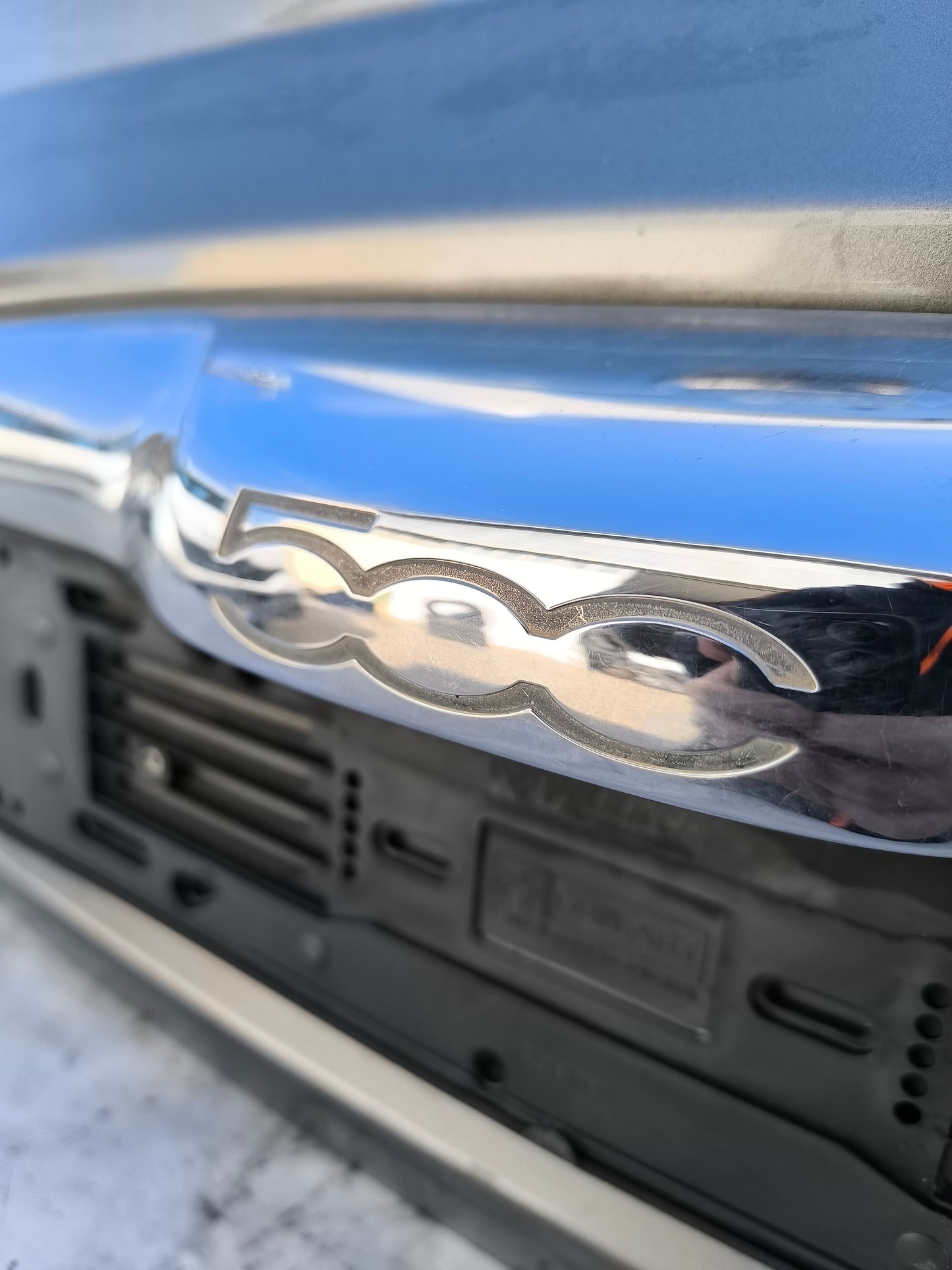 Portellone posteriore grigio quarzo Fiat 500 anno 2010 ecoAG7891
