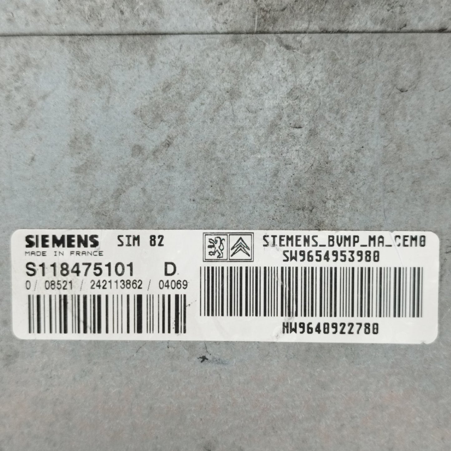 Centralina Cambio Citroen C3 1.4 HDI cod: s118475101 ecoAC10087