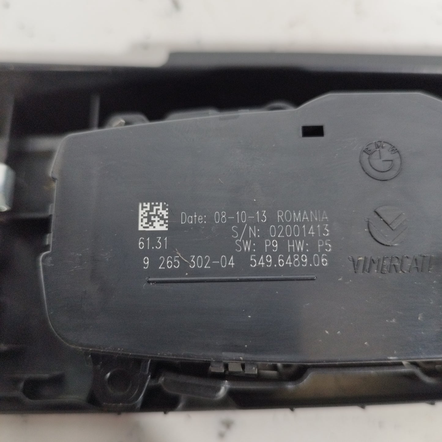 Bmw 1 Series F20 light button panel Code: 9265302-04 ecoAC8415