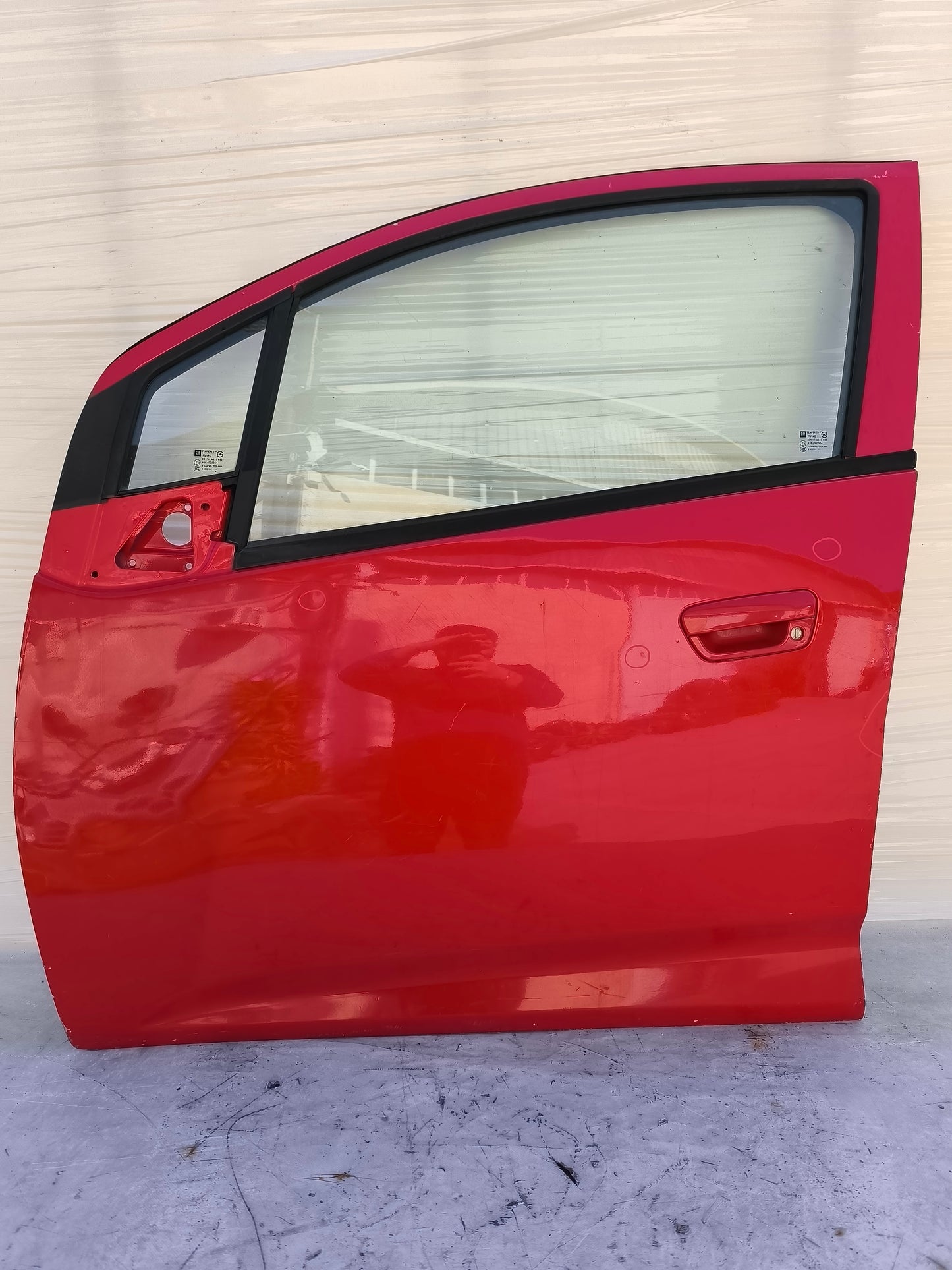 Sportello anteriore sx rosso Chevrolet Spark (m300) anno 2009-2015 ecoAG7951