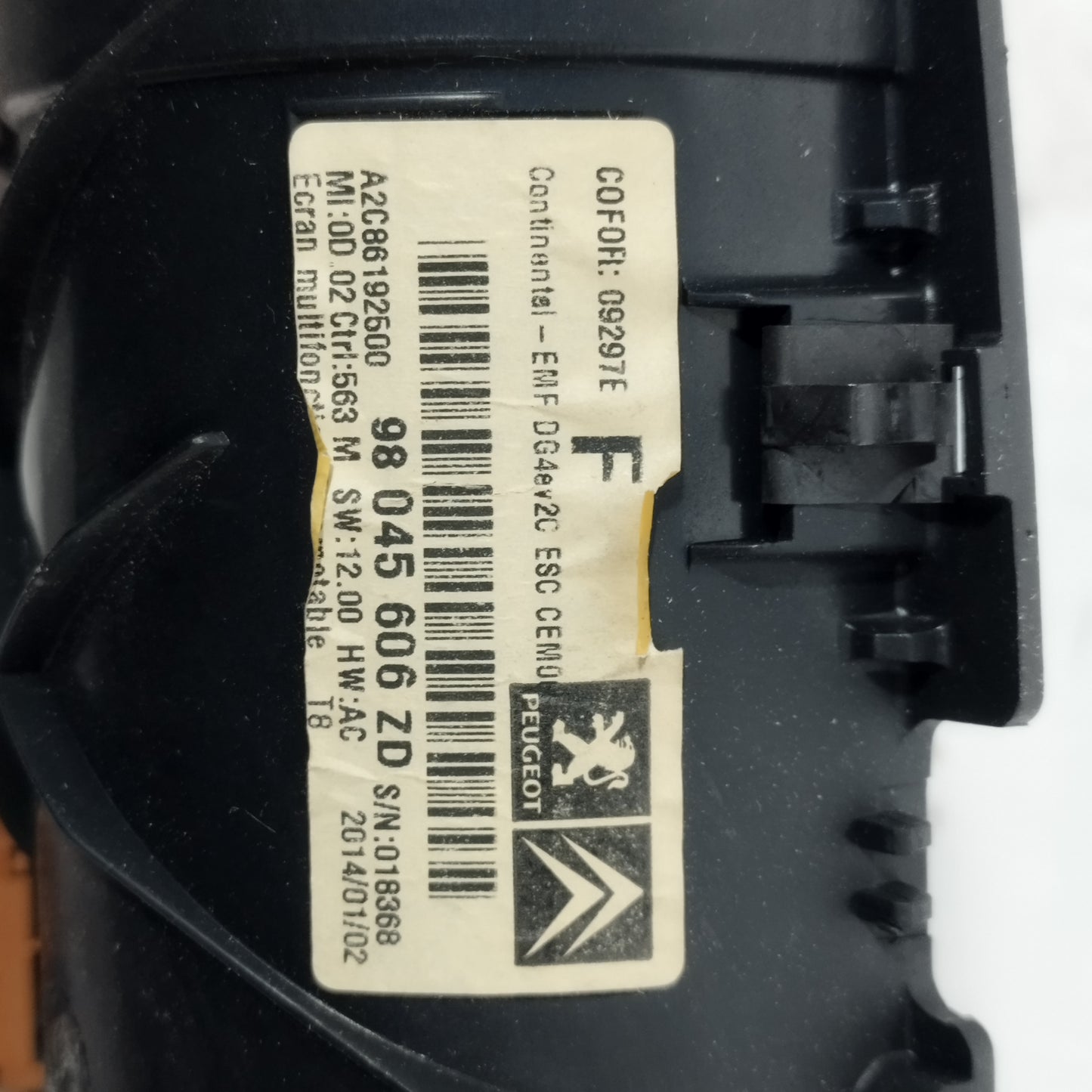 Display navigazione Peugeot 3008 MK1 / 5008 2009-2016 cod: 98045606zd ecoAC15531
