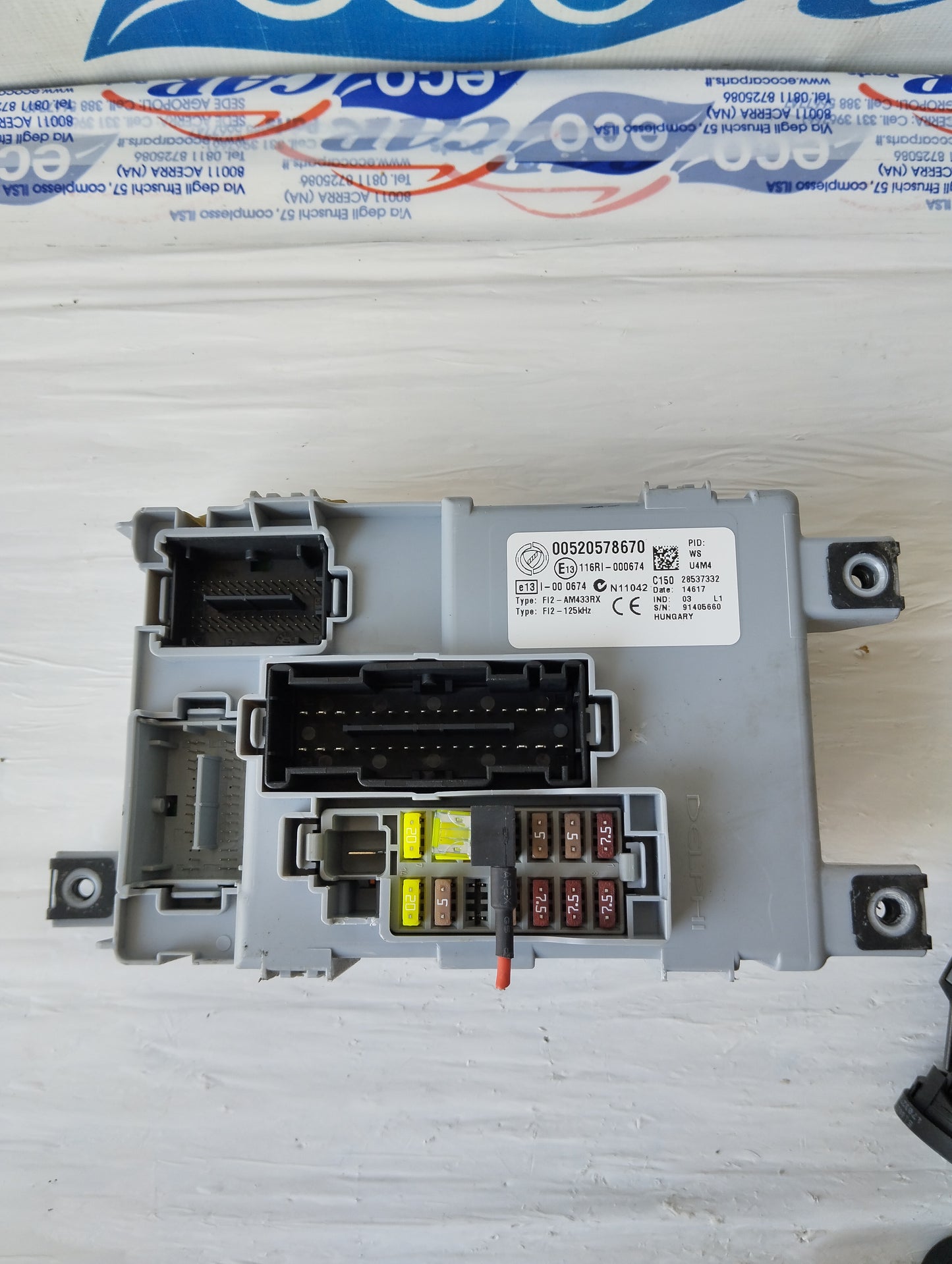 Zündanlage Fiat Punto 1.4 B 2017, Teilenummer: 52045251 ecoAG5459