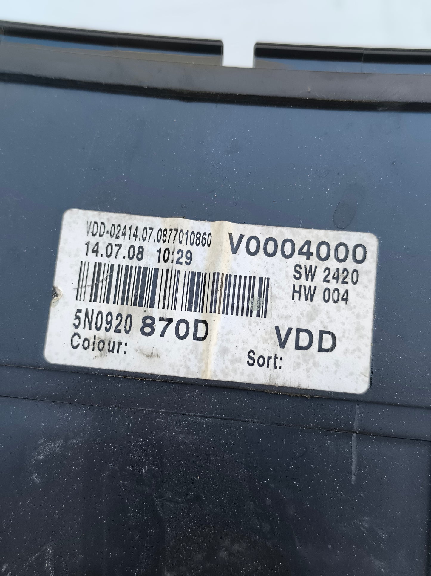 Instrumente Volkswagen Tiguan 2.0 TDI Baujahr 2009 Code 5n0920870d ecoAG7377