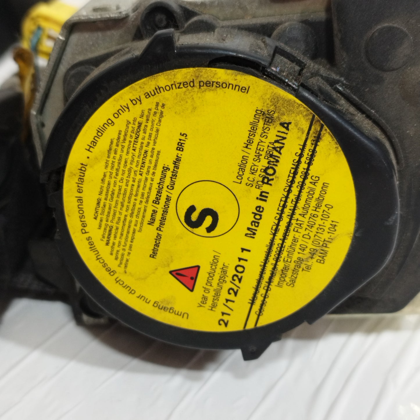 Cintura di sicurezza anteriore Sx Lancia Musa 2007 ecoAC8303