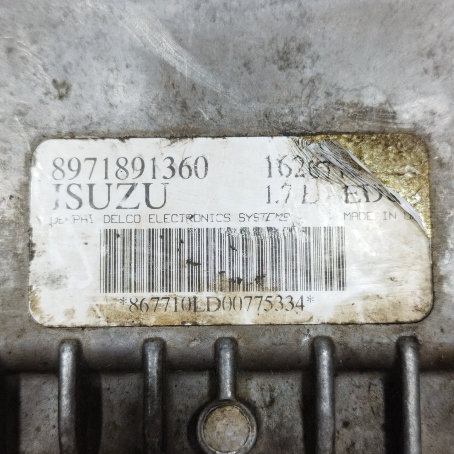 Engine control unit Opel Corsa/Astra/Meriva 1.7DTI 2004 Code: 8971891360 ecoAC10723