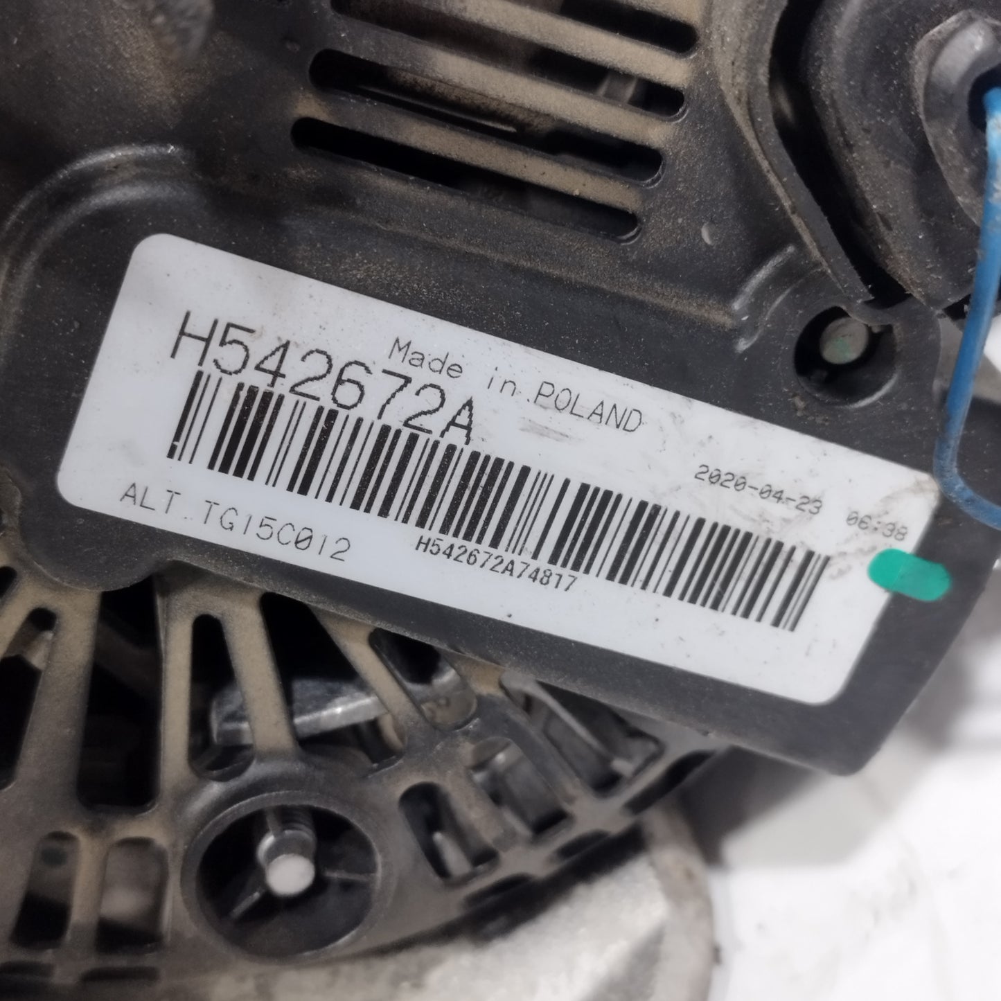 Alternatore Bmw serie 3 E90 2.0 TD 2007 cod: h542672A ecoAC14394