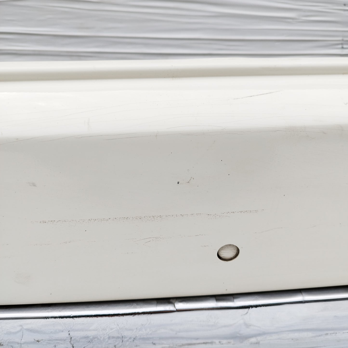Paraurti posteriore bianco Fiat 500 2008 cod: 735425627 ecoAC15757