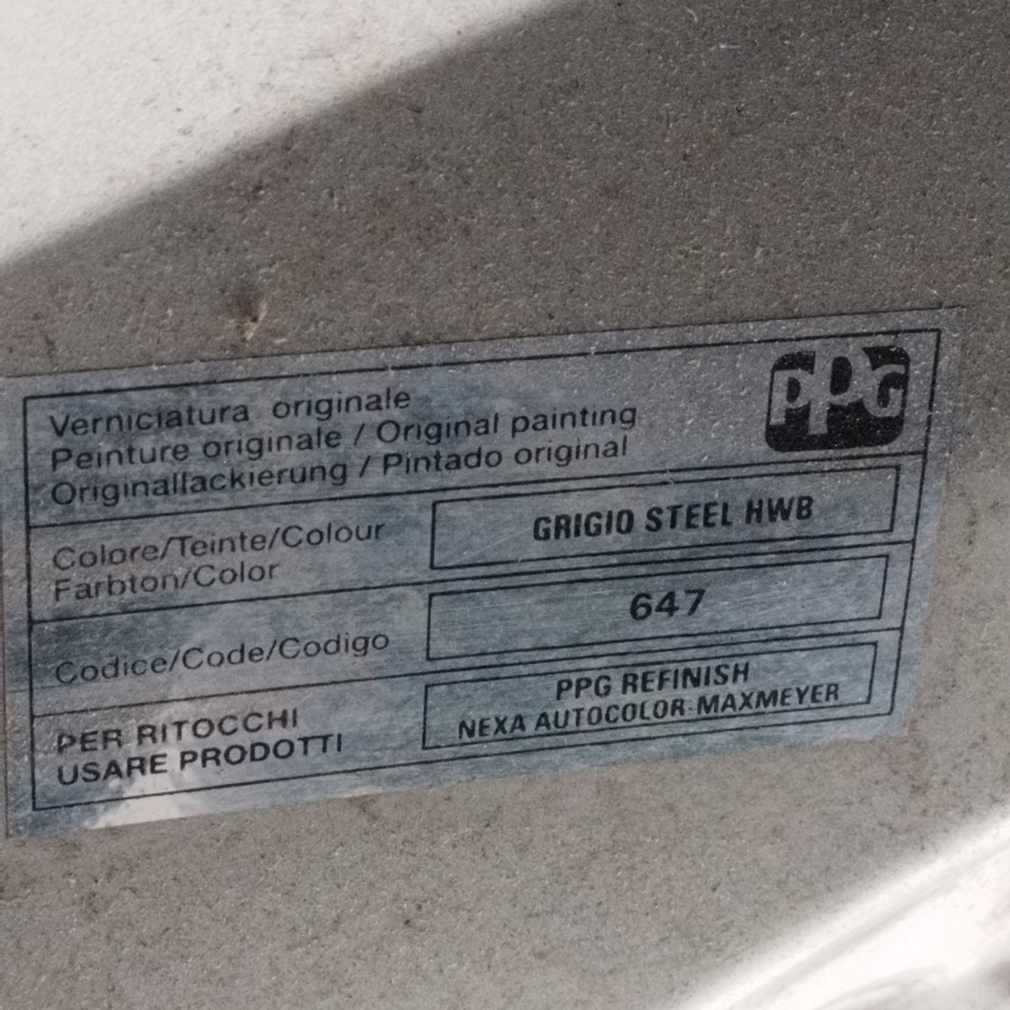 Front hood steel grey Fiat Punto 2005 ecoAC10839