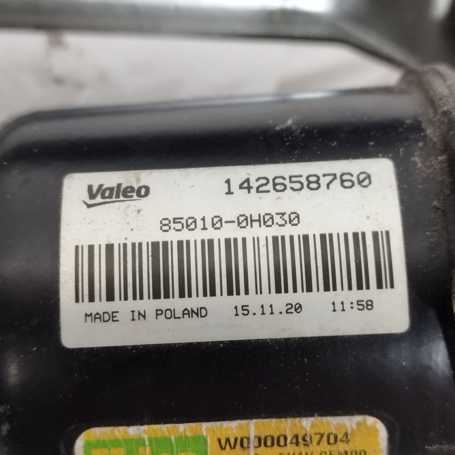 Motorino tergicristalli anteriore Peugeot 108 2014-2021 cod: 142658760 ecoAC15407