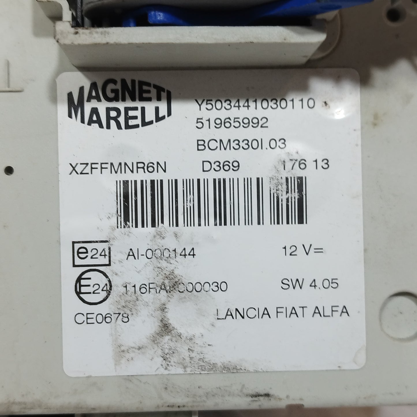 Zündanlage Fiat 500L 1.3MTJ 2013 Teilenummer: 55255942 ecoAC14054