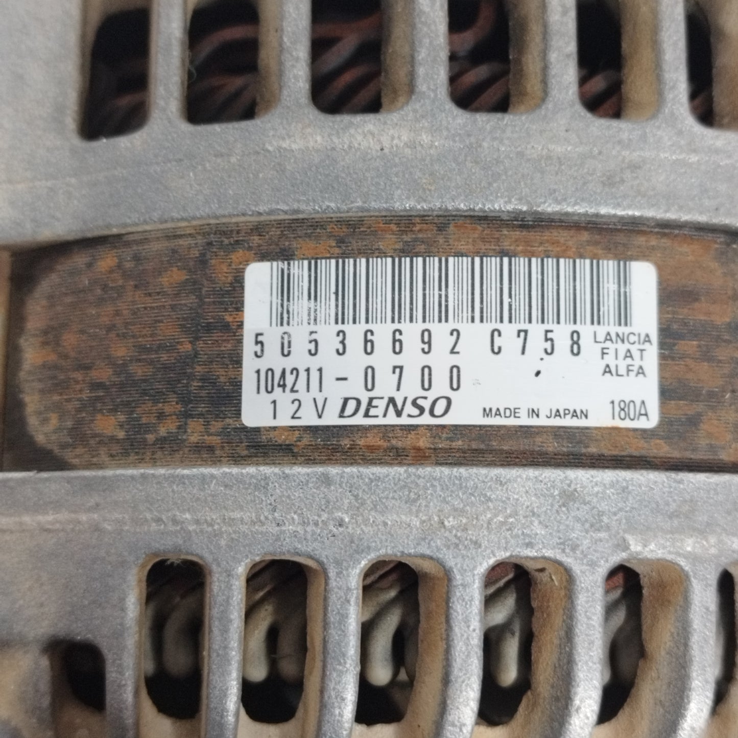 Alternatore Alfa Romeo Stelvio Q4 2.2 D 2017 cod: 50536692C758 ecoAC11815