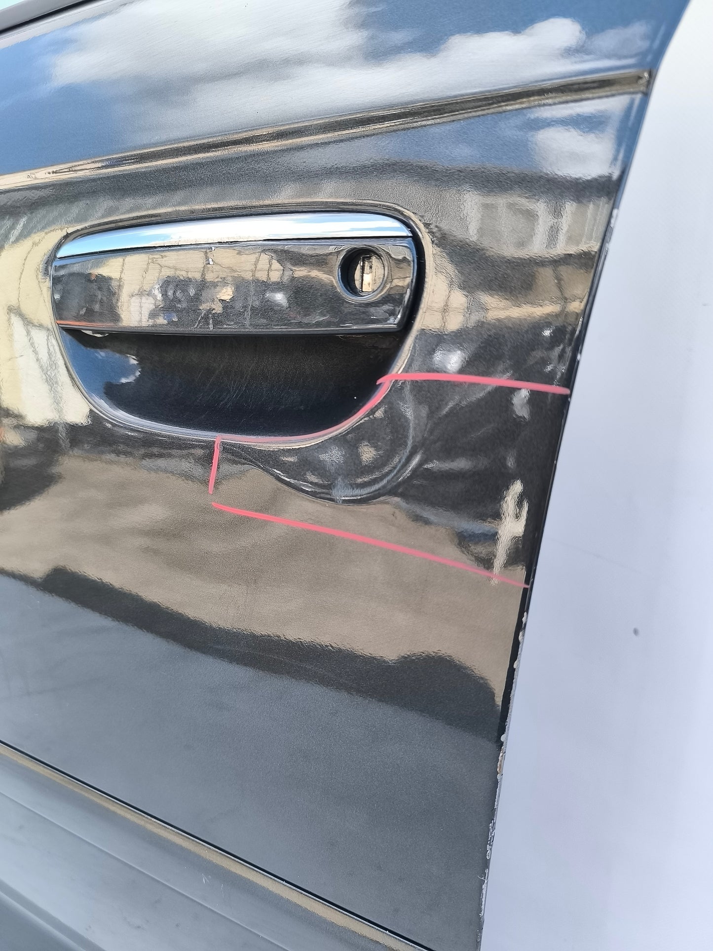 Sportello anteriore sx grigio canna di fucile Audi A3 modello 8P anno 2006 ecoAG7298