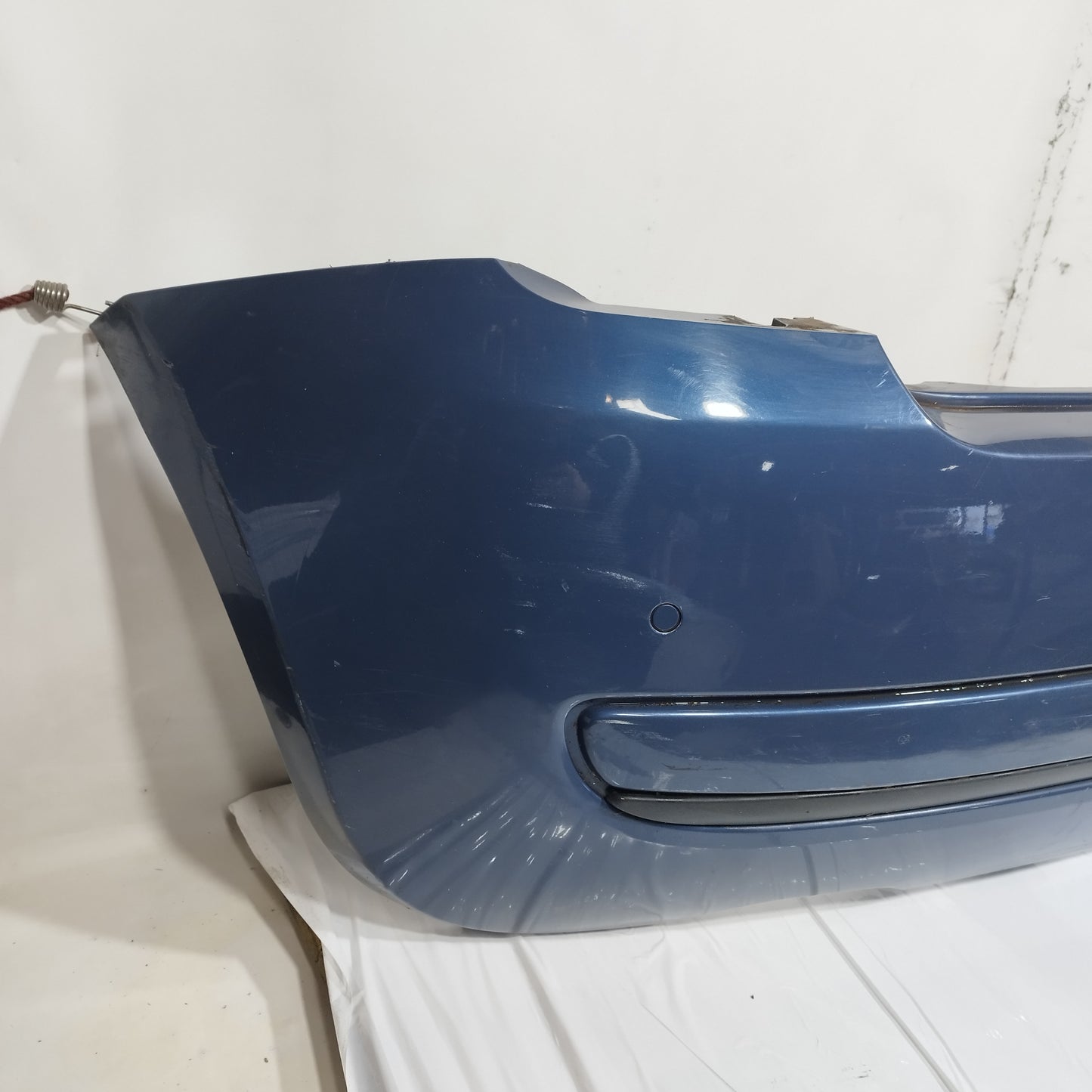 Paraurti posteriore blu impeccabile metallizzato Fiat 500 2008 ecoAC15036