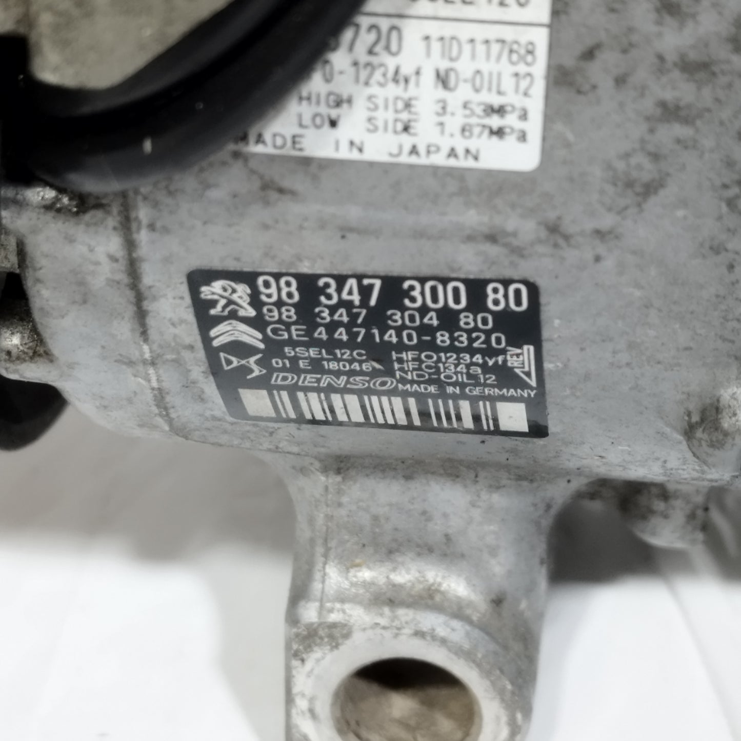 Compressore A/C Opel Corsa F 1.5 D 2021 cod: 9834730080 ecoAC14347