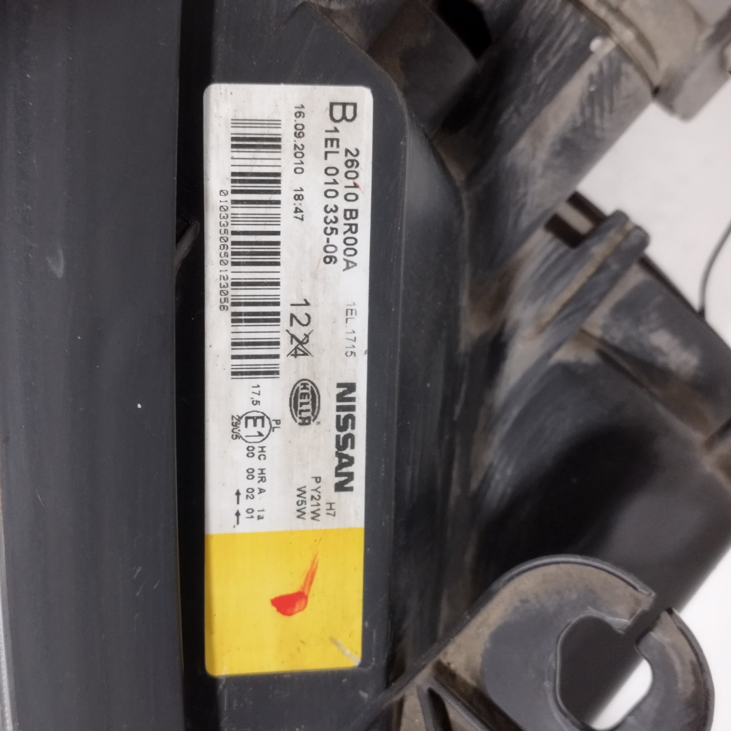 Fanale anteriore dx Nissan Qashqai (J10) 2010-2014 cod: 26010BR00A ecoAC16549