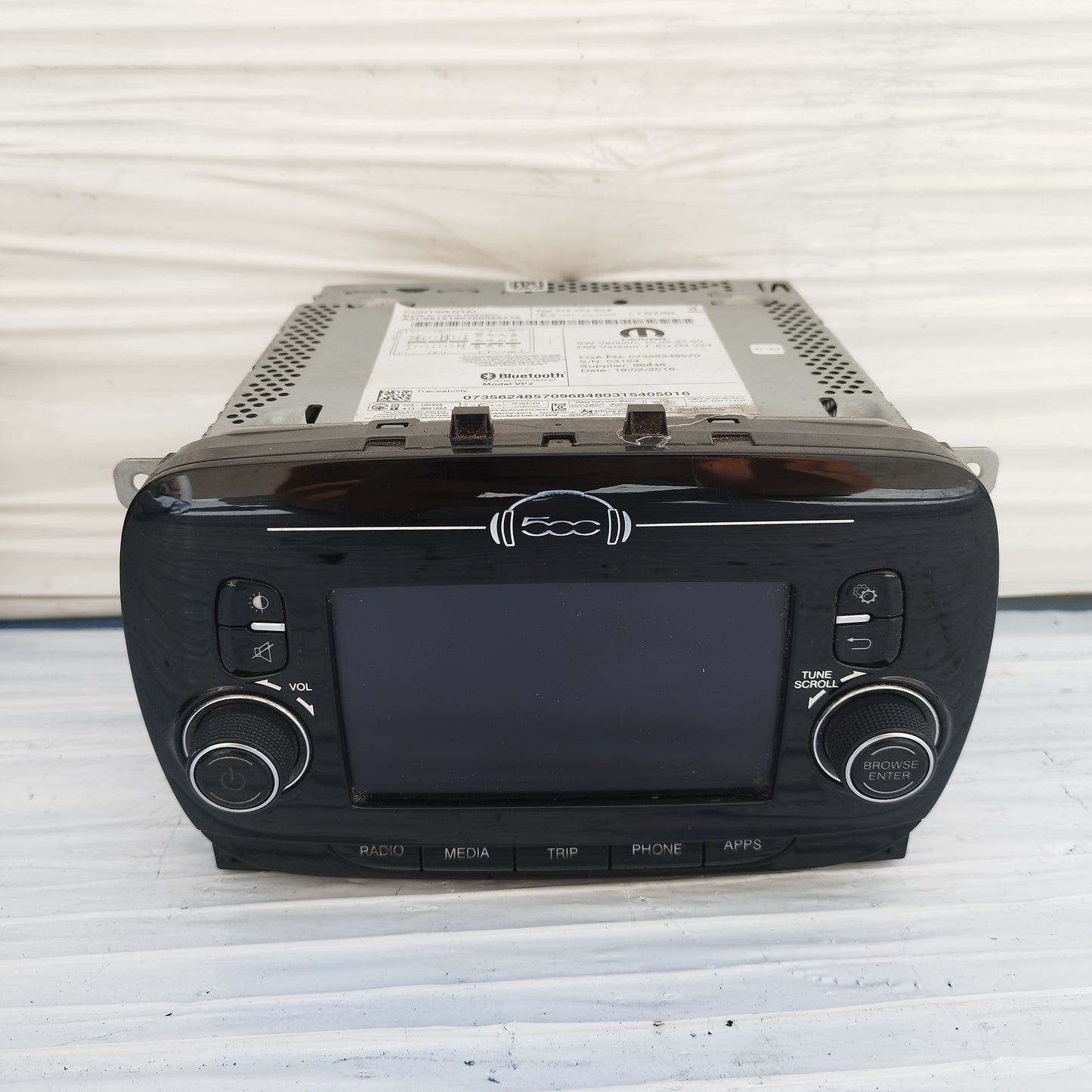 Autoradio Fiat 500 2015 cod: 07356248570 ecoAC15947