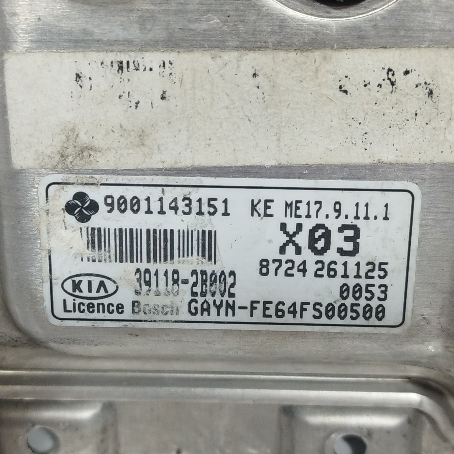 Zündkit Kia Venga 1.2B 2012 Code: GAYN-FE64FS00600 ecoAC11302