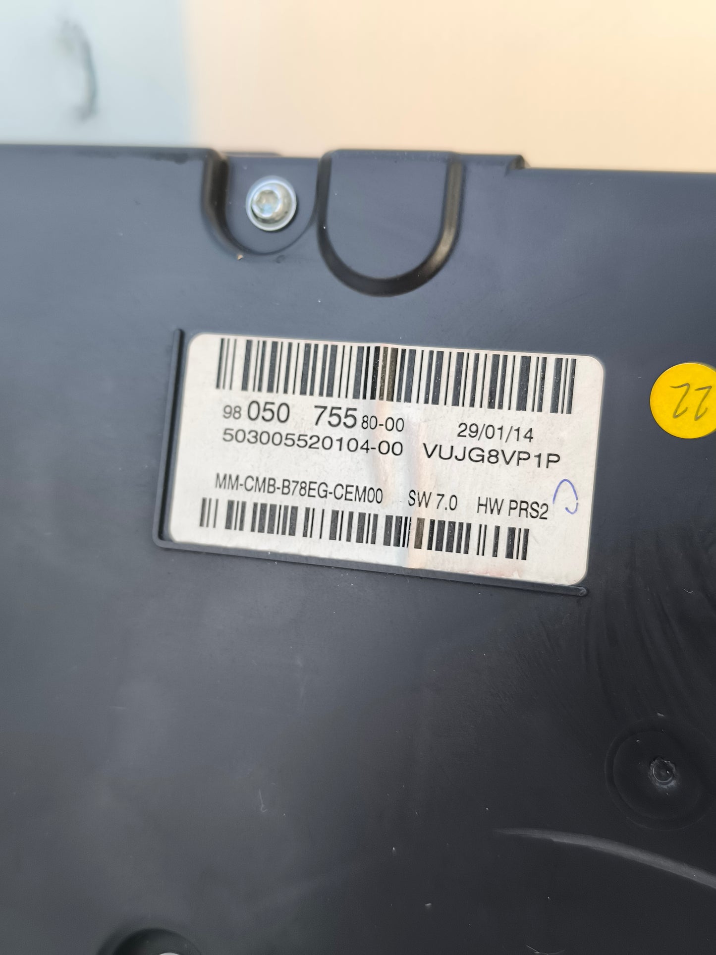 Quadro strumenti Citroen C4 anno 2014 cod. 9805075580-00 ecoAG7534