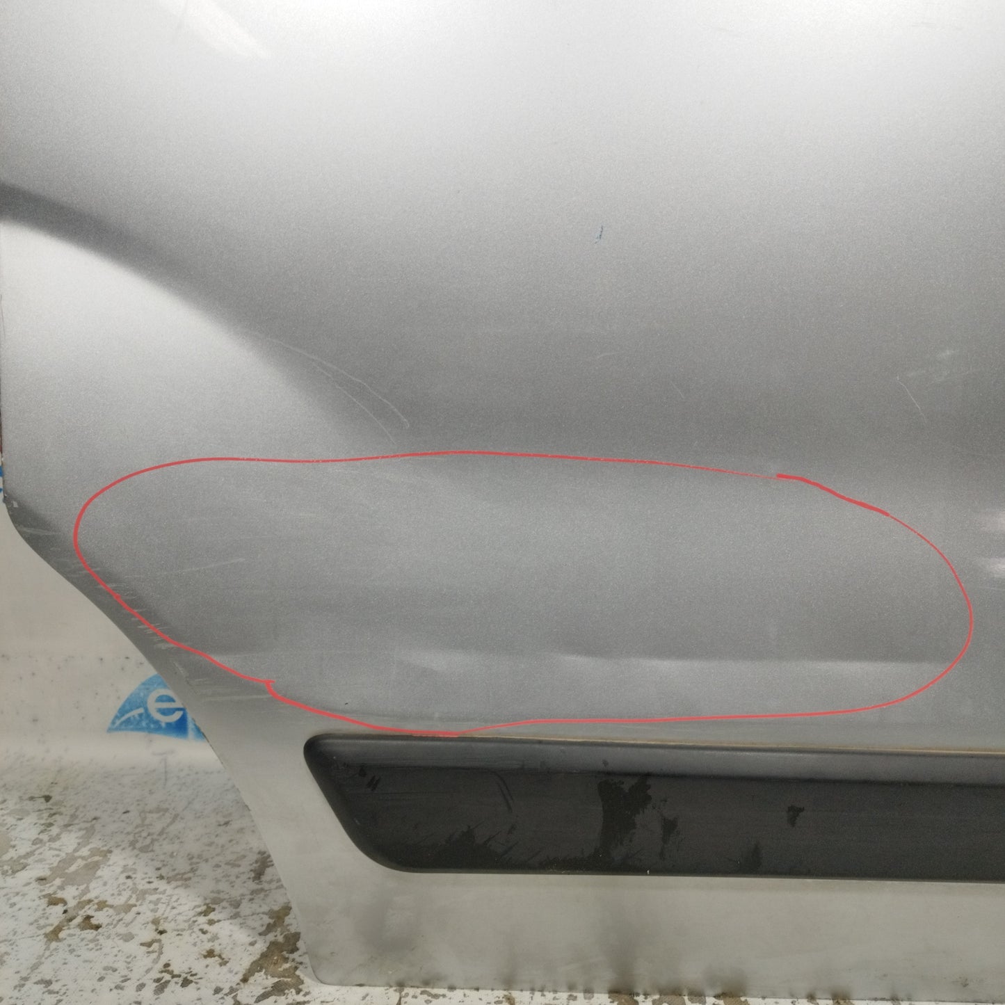 Sportello scorrevole posteriore dx grigio Citroen Berlingo 2011 ecoAC10683