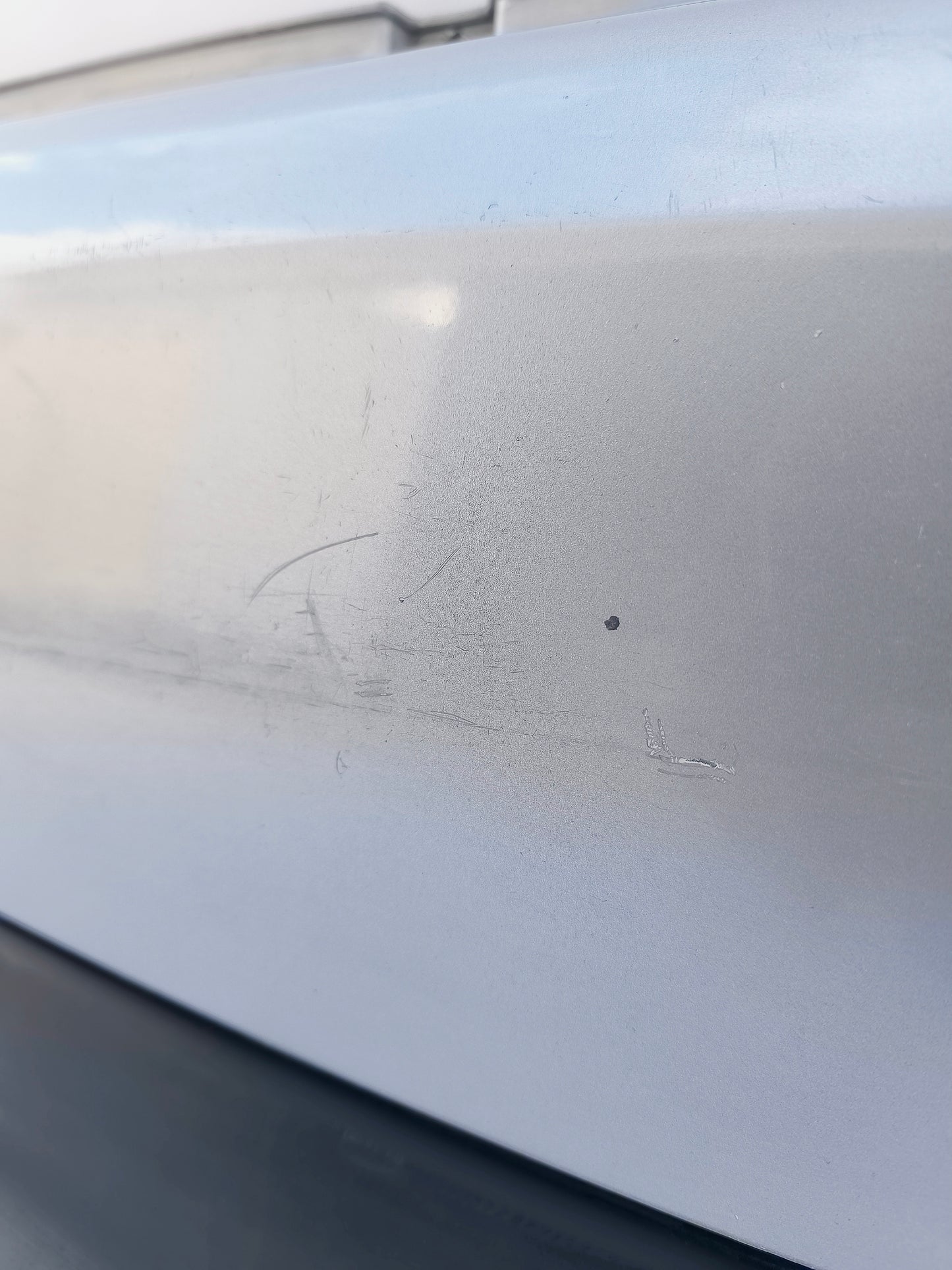 Rear bumper center silver gray Smart 450 ecoAG6428