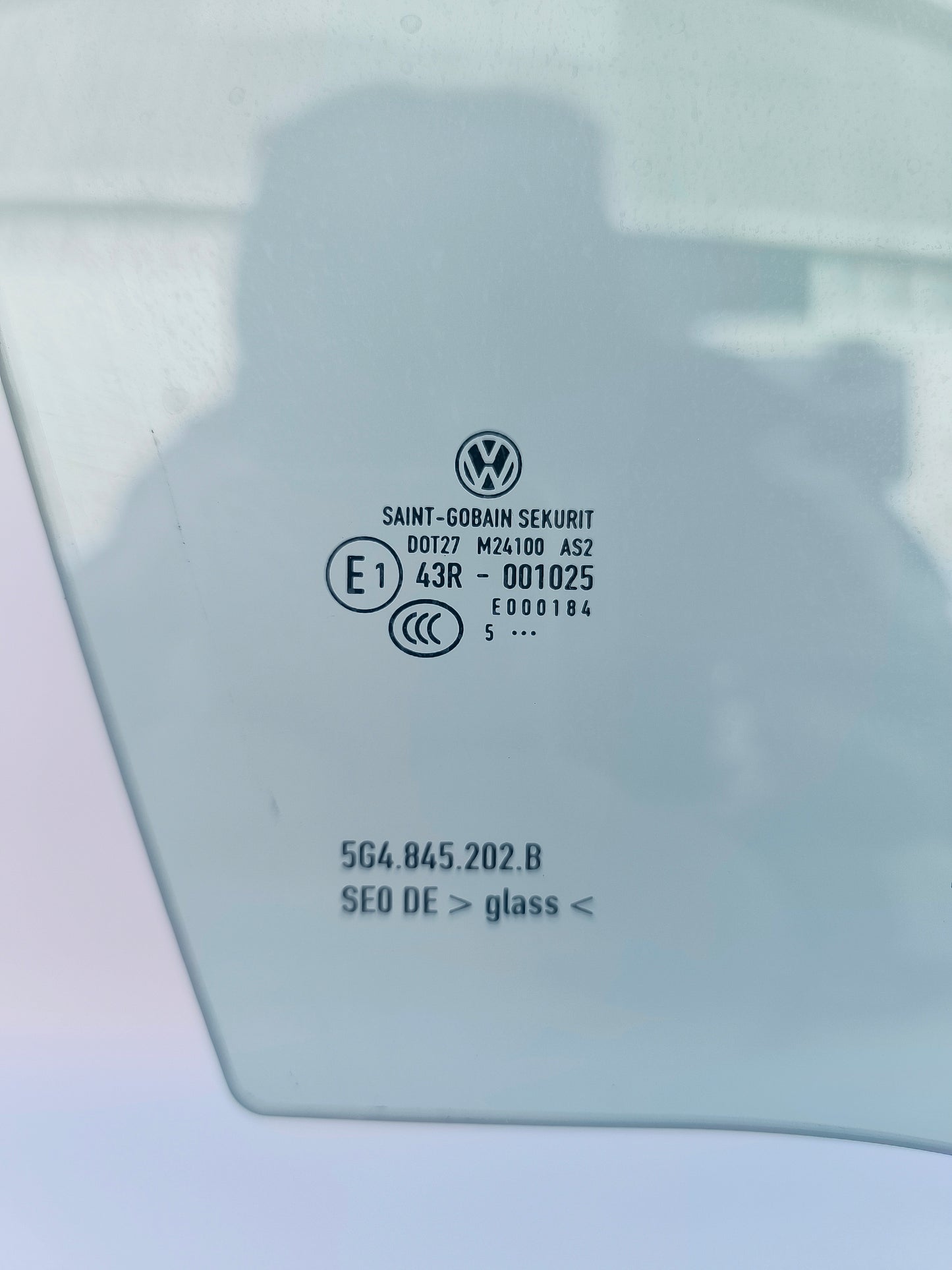 Vetro scendente anteriore dx Volkswagen Golf 7 Cod.5G4.845.202.B ecoAG6384