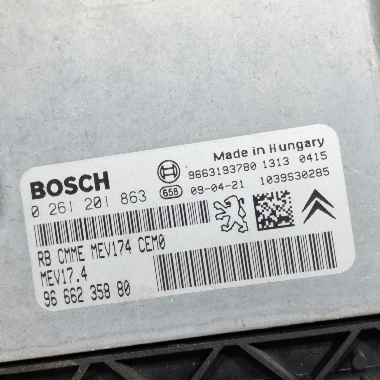 Zündanlage Peugeot 308 1.4 B 2009 Teilenummer: 0261201863 ecoAC10895