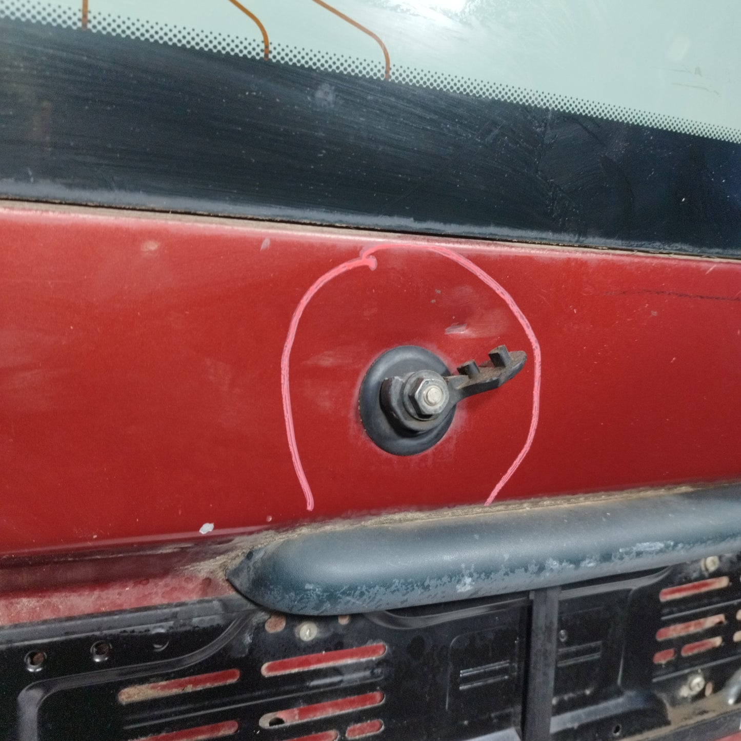 Portellone posteriore bordeaux Renault Kangoo anno 2000ecoAC11326