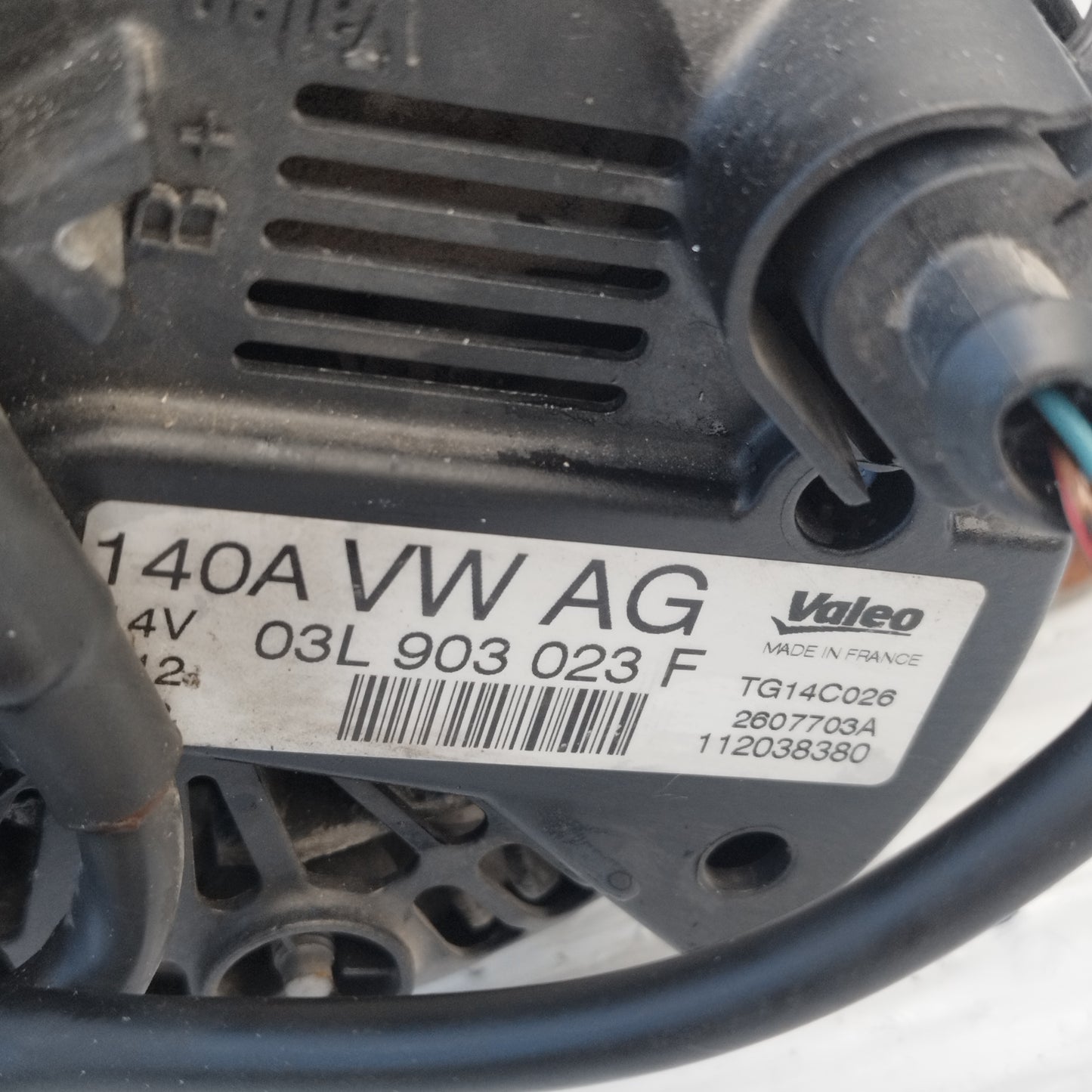 Alternatore Seat Leon II 1P Cupra 2.0 TB 265cv 142a 2005-2012 2 pin cod: 03L903023F ecoAC15884