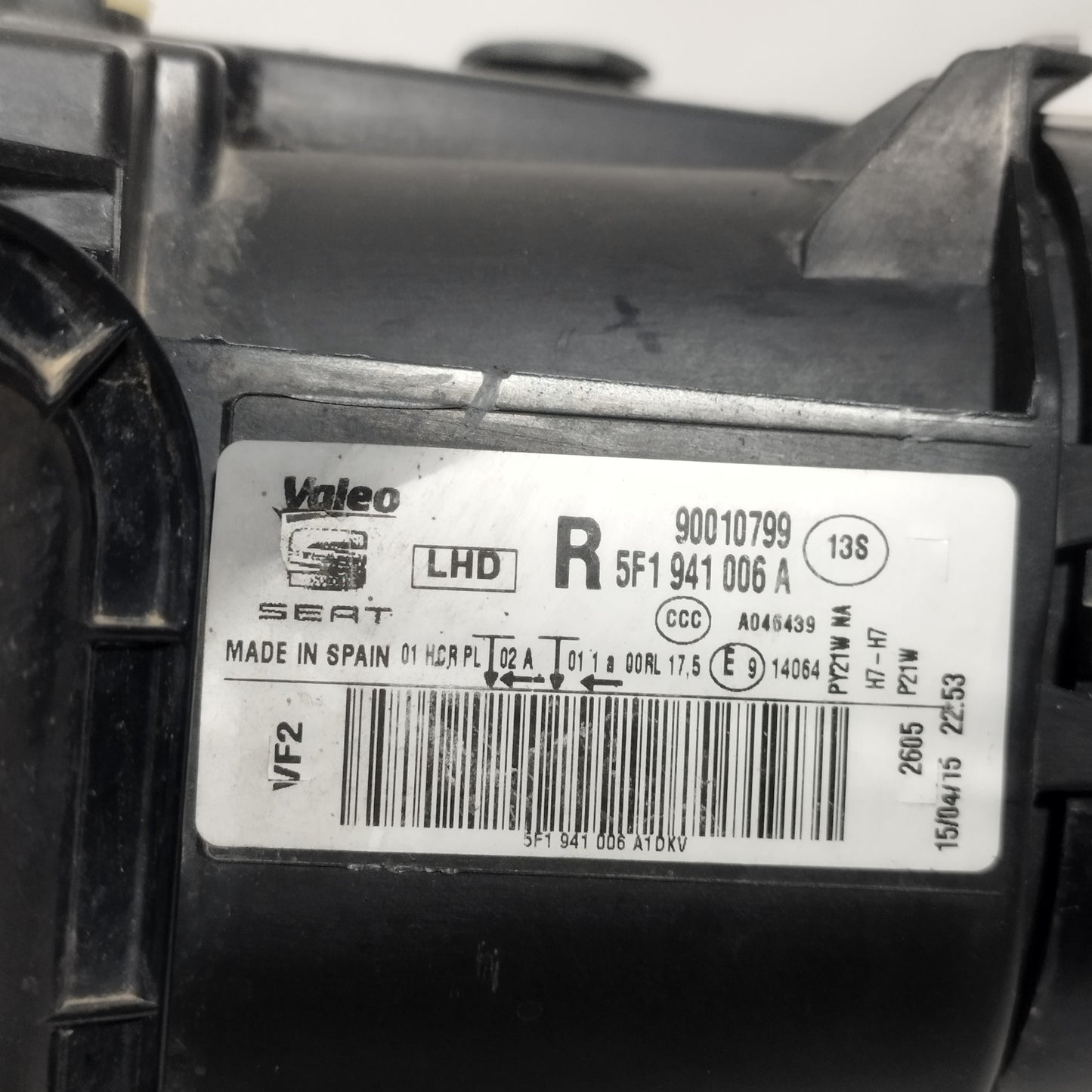 Fanale anteriore dx Seat Leon 2015 Cod: 90010799 ecoAC13333