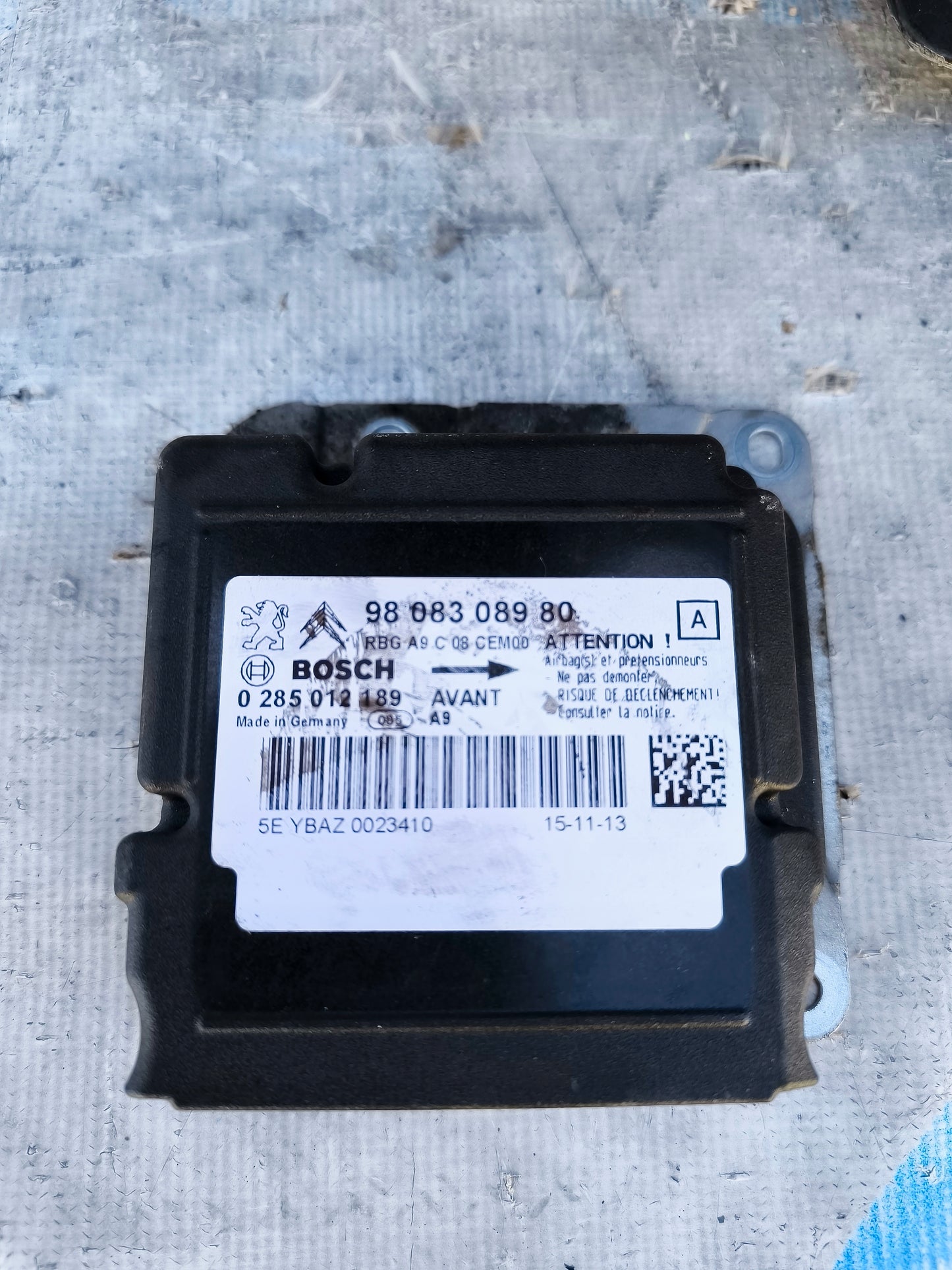 Kit Airbag completo Peugeot 208 2013 cod: 0285012189  ecoAG5721