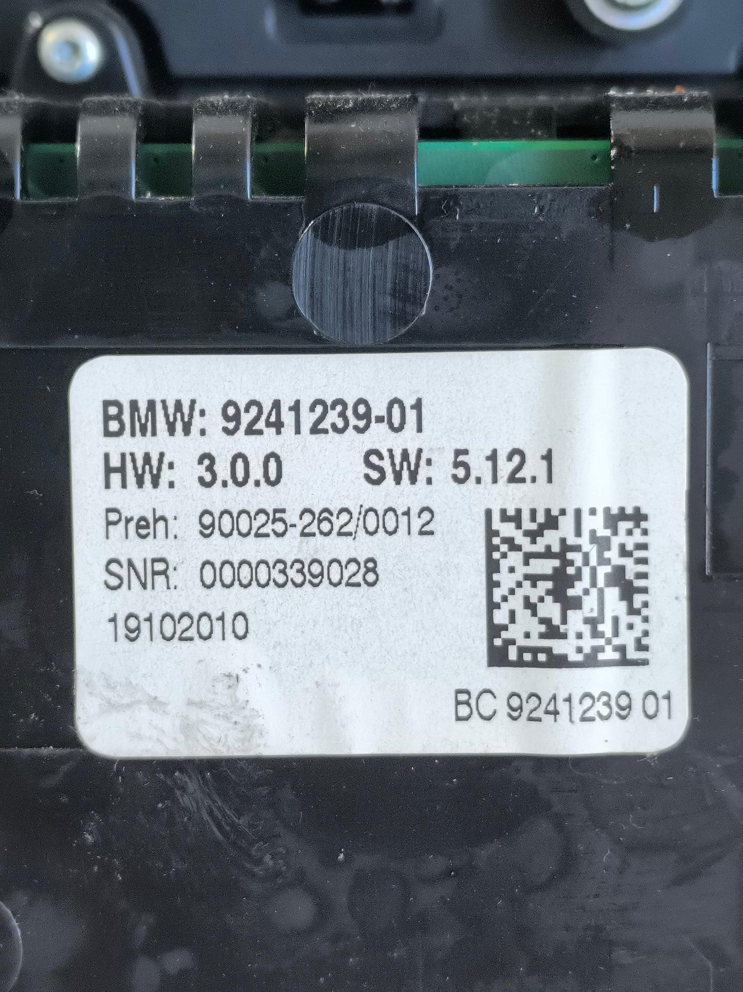 Pulsantiera comandi clima e autoradio Bmw serie 5 F10 / F11 2010-2013 cod: 9241239-01 ecoAG8519