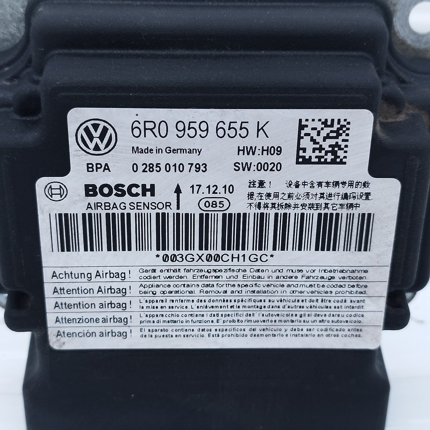 Kit airbag Volkswagen Polo 2009-2014 cod: 6R0959655K ecoAC15841