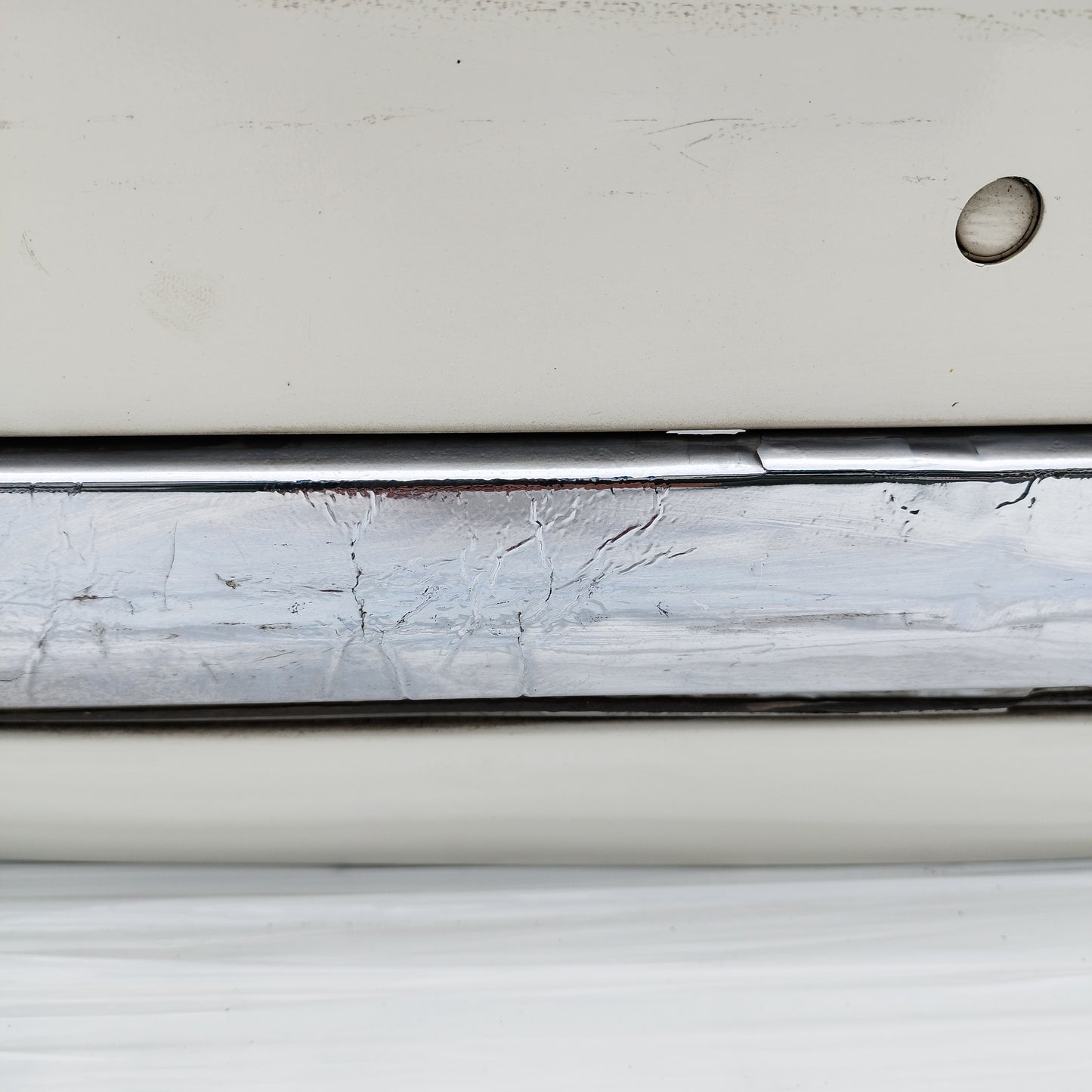 Paraurti posteriore bianco Fiat 500 2008 cod: 735425627 ecoAC15757