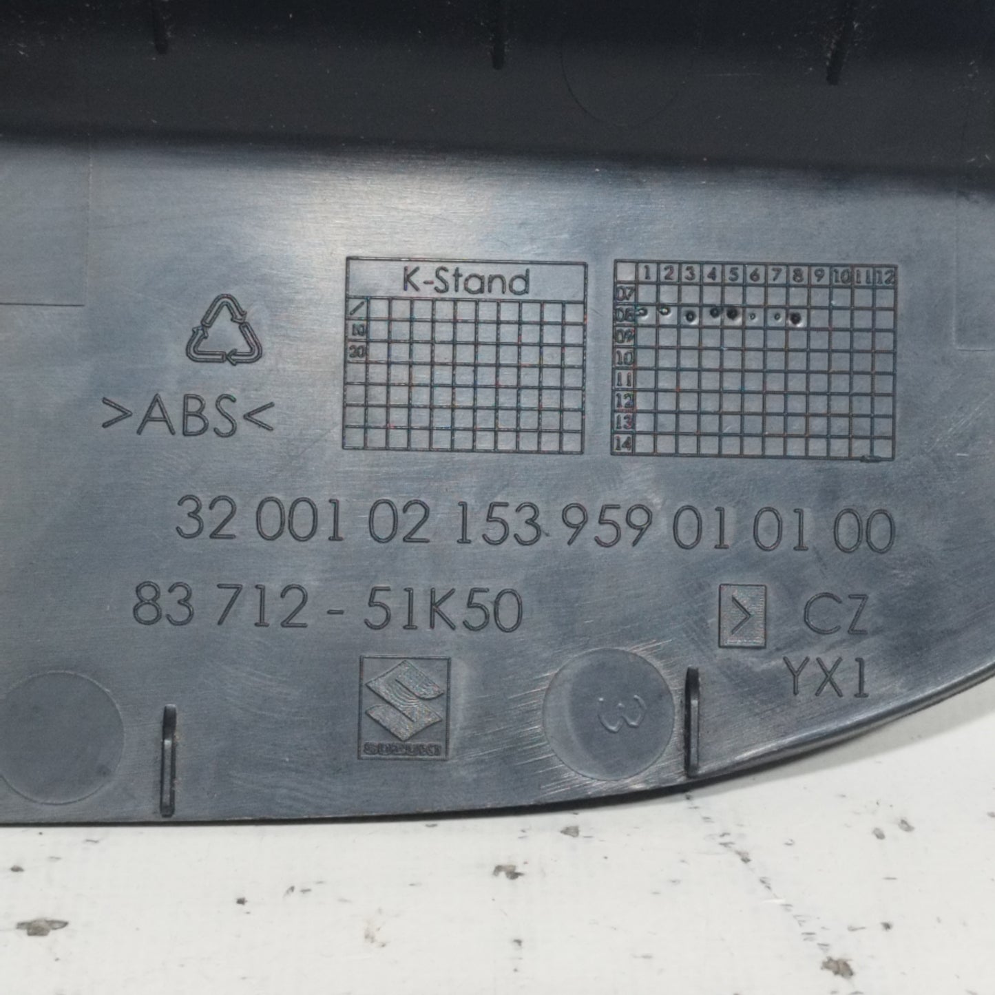 Front right button panel Opel Agila 2009 Code: 83712-51k50 ecoAC8641