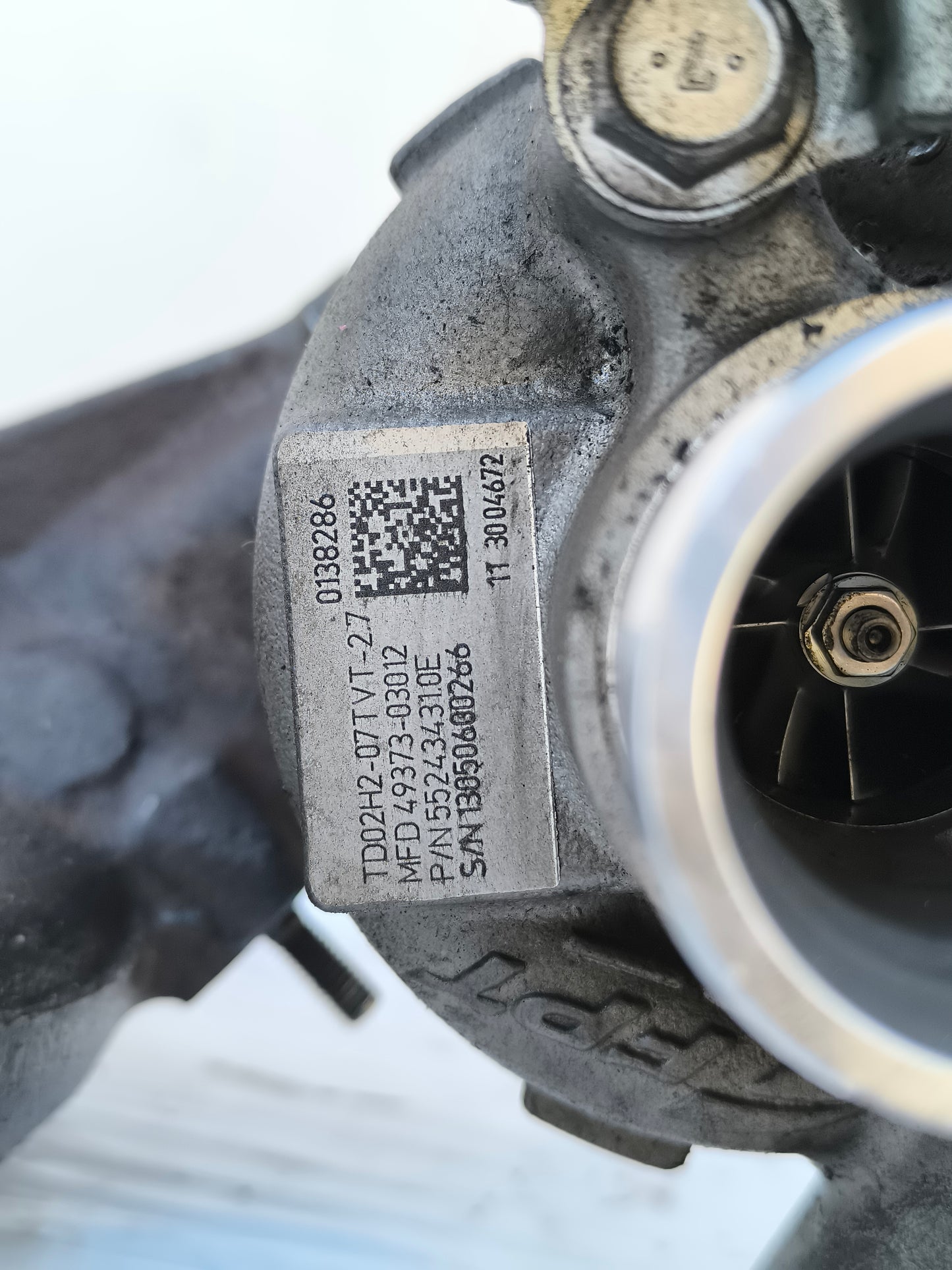 Turbina Fiat Panda / Punto / Lancia Ypsilon 0.9 TwinAir anno 2013 cod.552434310E ecoAG7336