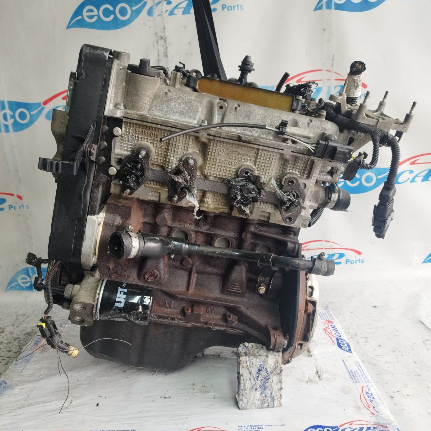 Motore Fiat Punto Evo / 500 / Panda / Lancia Y / Ford Ka 1.2 b 8v 70cv 2010 cod: 169a4000 ecoAC9946