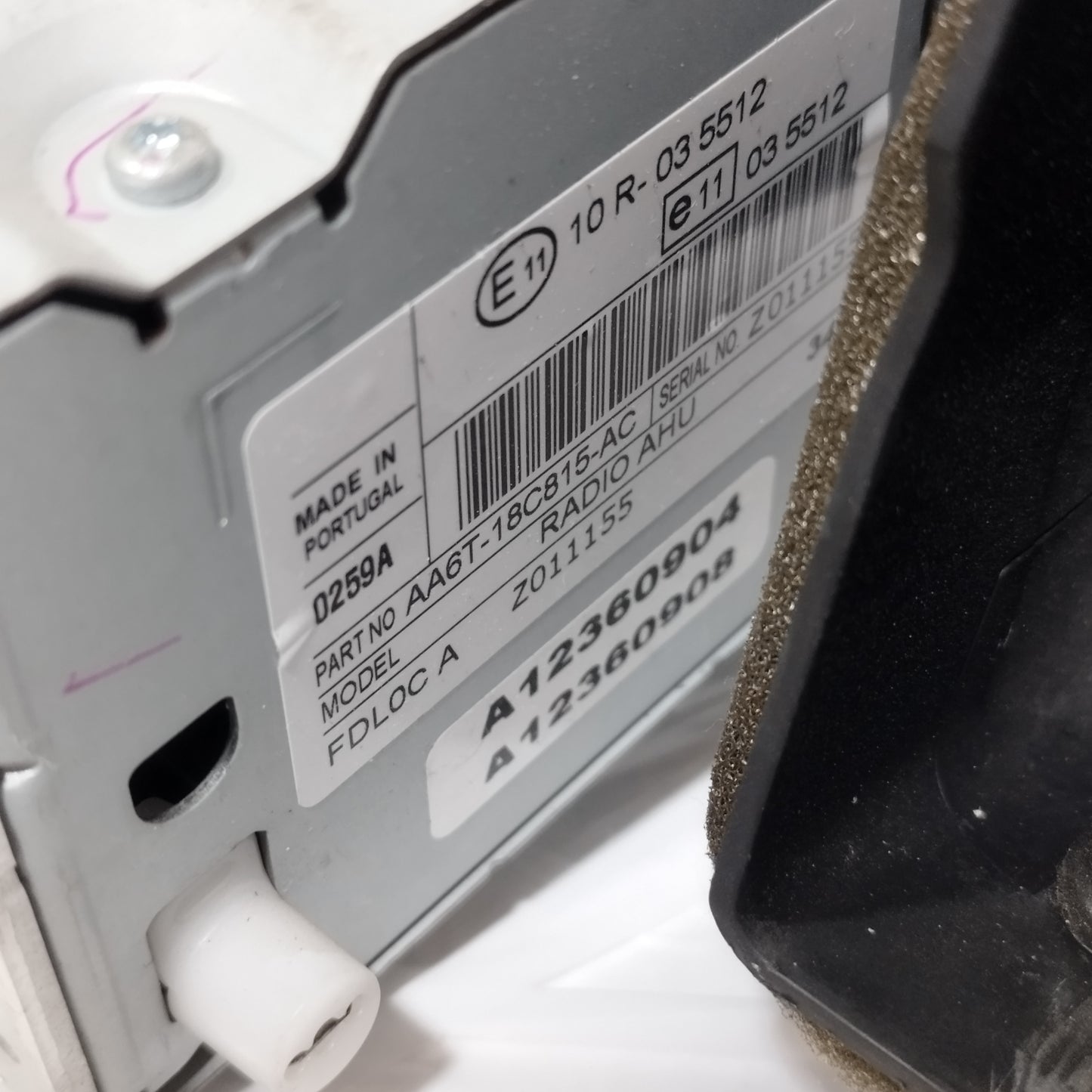 Autoradio Ford Fiesta 2011 codice: AA6T-18C815-AD ecoAC4528