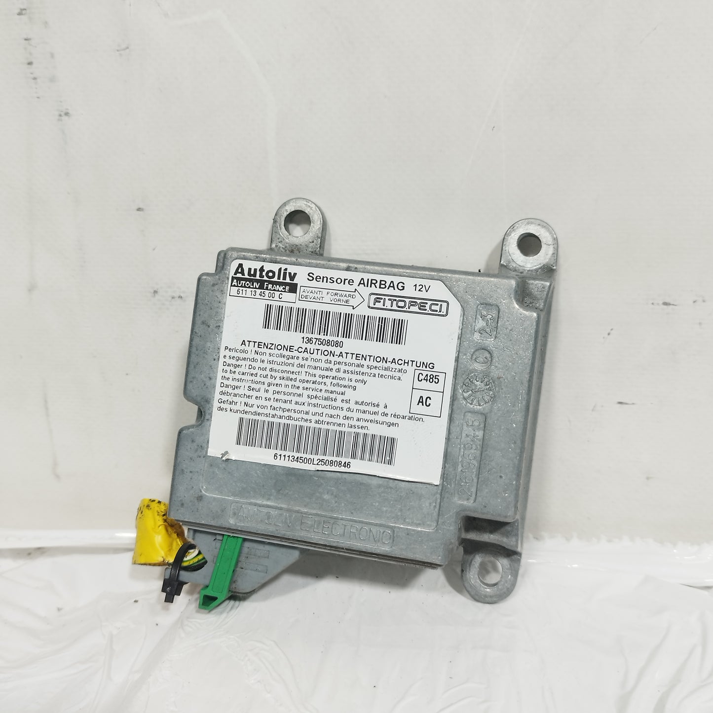 Centralina Airbag Fiat Fiorino (225) 2008-2019 cod: 611134500C / 1367508080 ecoAC15726