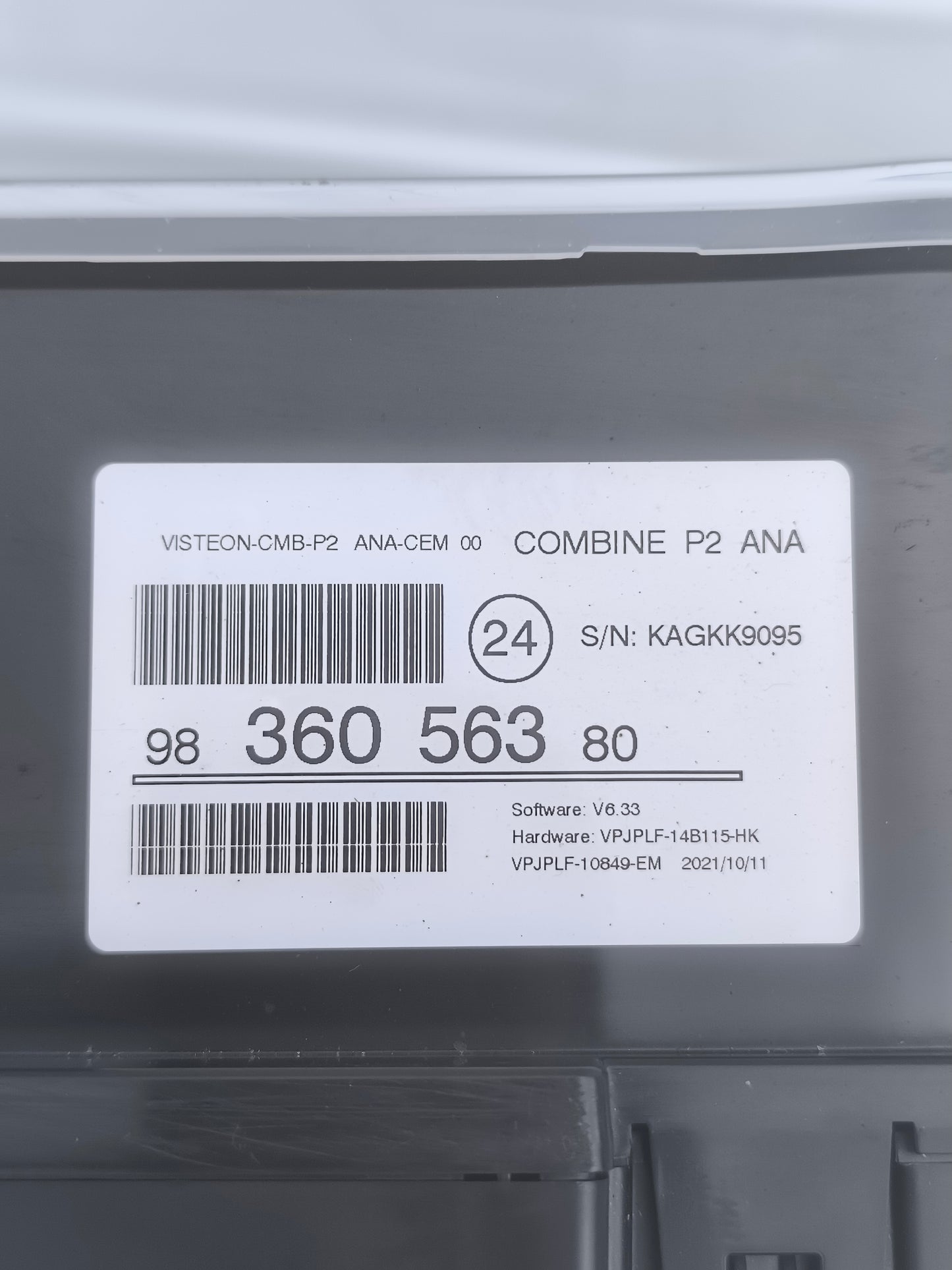 Quadro strumenti Peugeot 2008 1.5 HDI anno 2021 cod: 9836056380 ecoAG8090