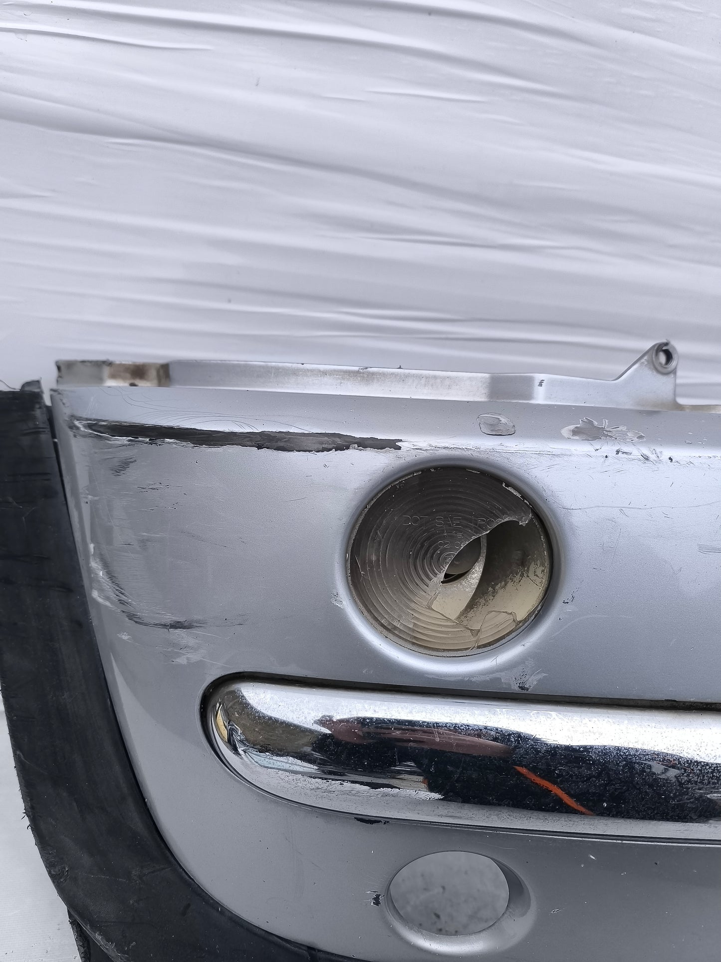 Paraurti anteriore Mini One / Cooper R50 2001-2006 grigio argento ecoAG8059