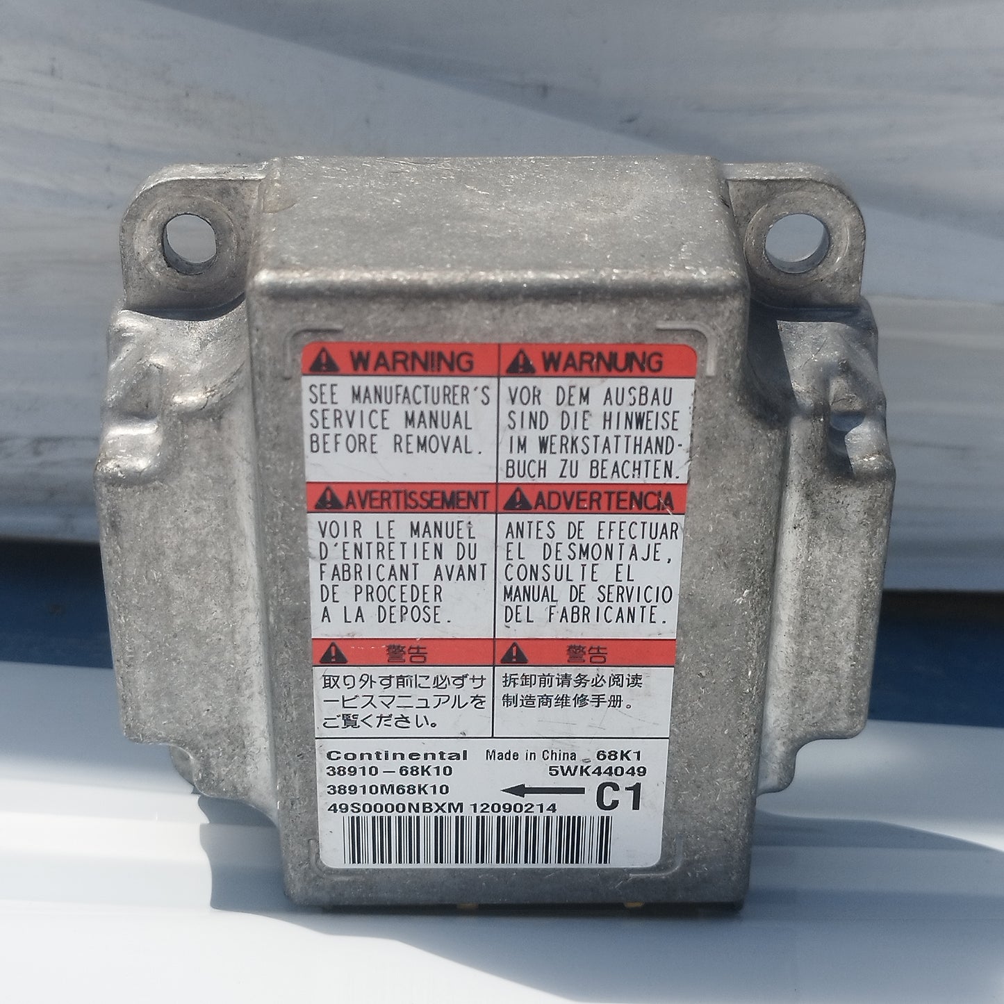 Kit airbag Nissan Pixo 2010 cod: 5WK44049 ecoAC15822