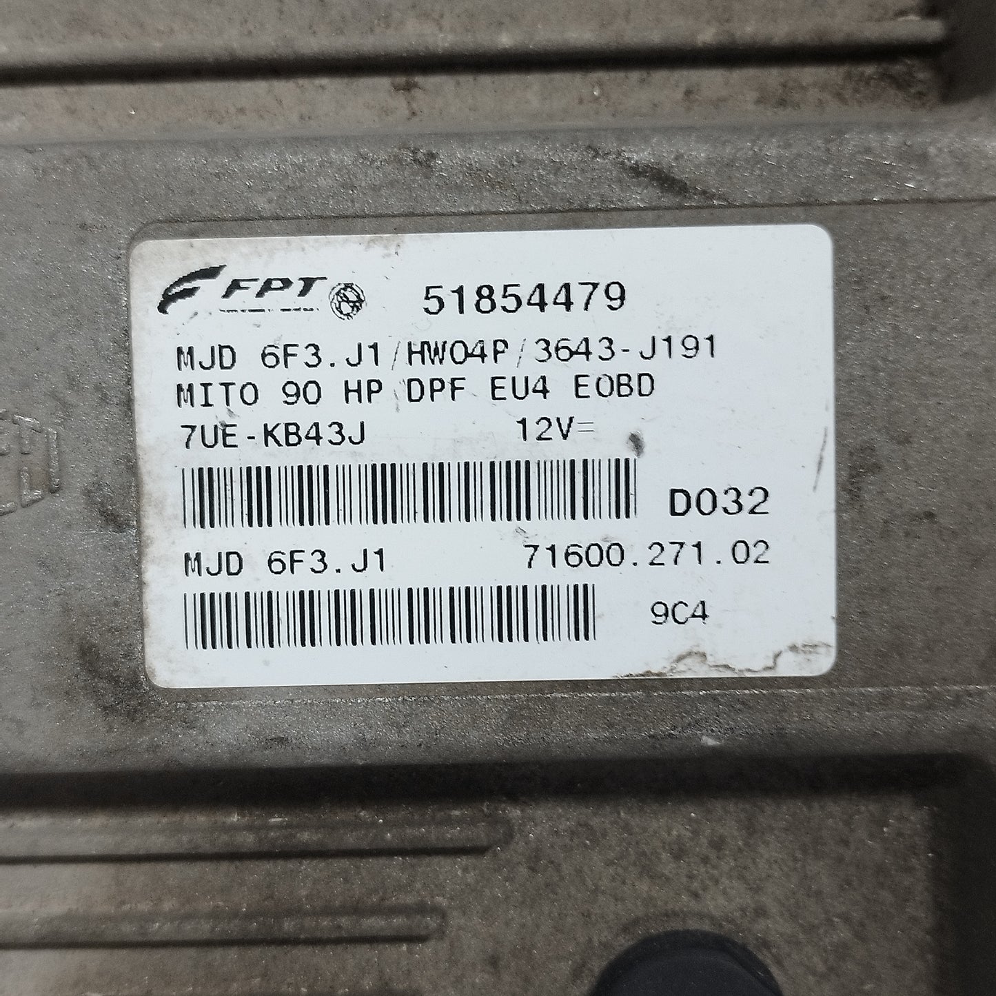 Kit accensione Alfa Romeo Mito 1.3 MTJ 90 CV 2011 cod: 51854479 ecoAC15339
