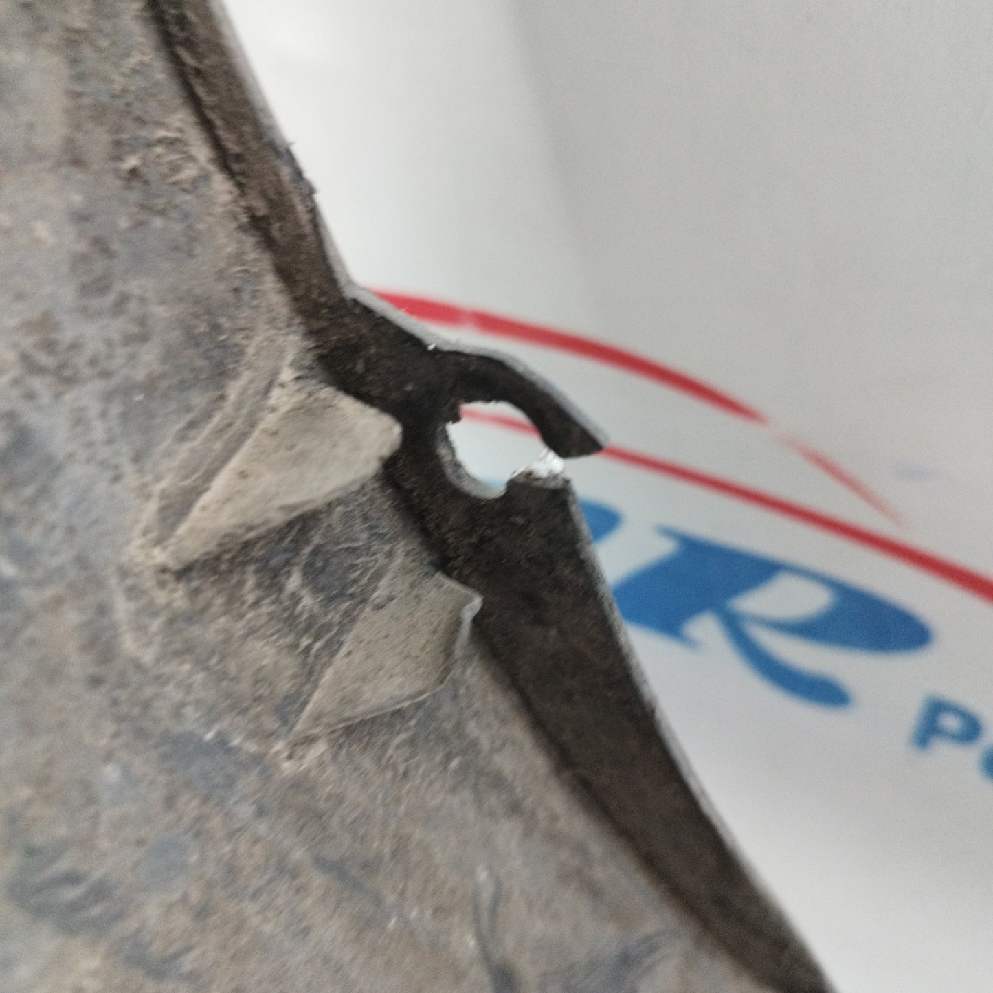 Front bumper black plastic Renault Kangoo 2008 ecoAC9045