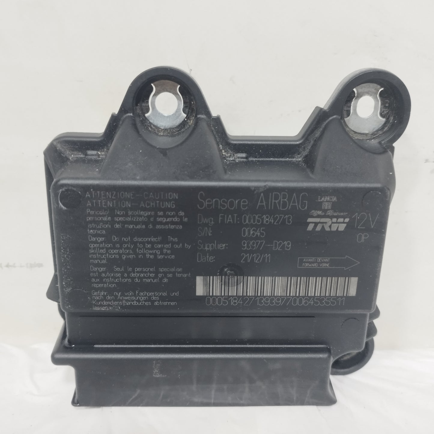 Centralina airbag Fiat New Panda 2012-2024 cod: 00051842713 ecoAC16129