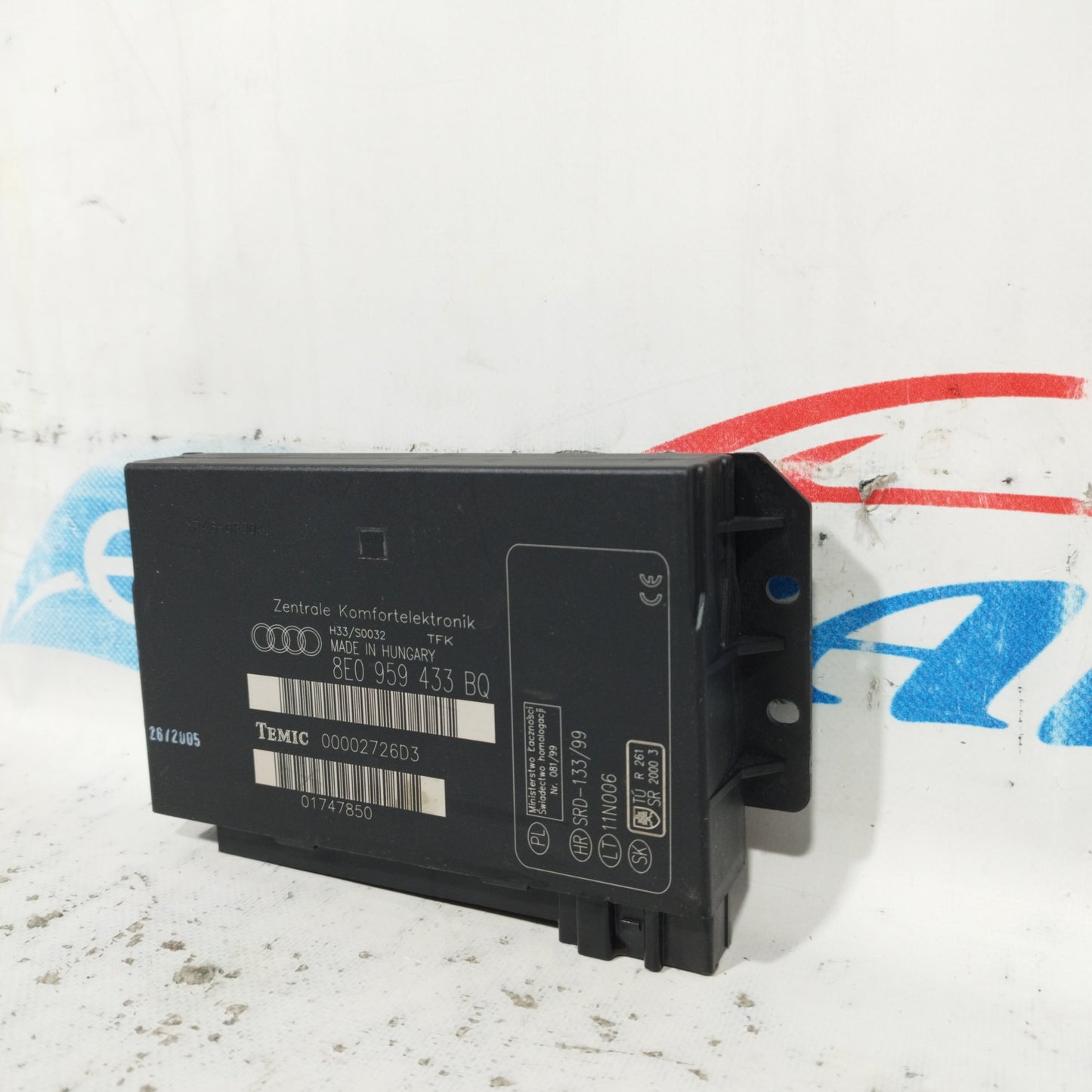 Centralina Comfort Audi A4 2.0 D 2005 cod: 8E0959433BQ ecoAC10294