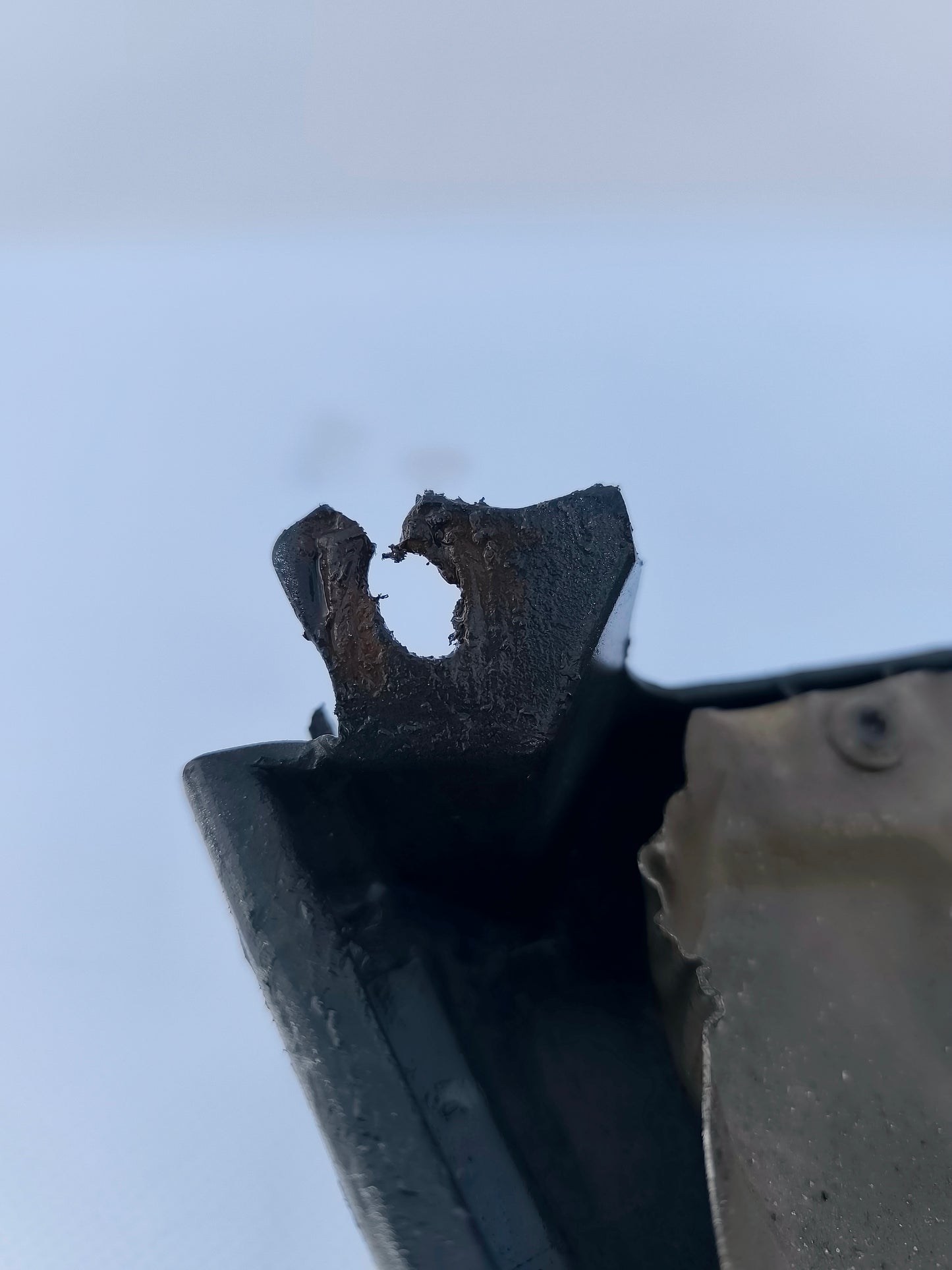 Rear bumper center silver gray Smart 450 ecoAG6428