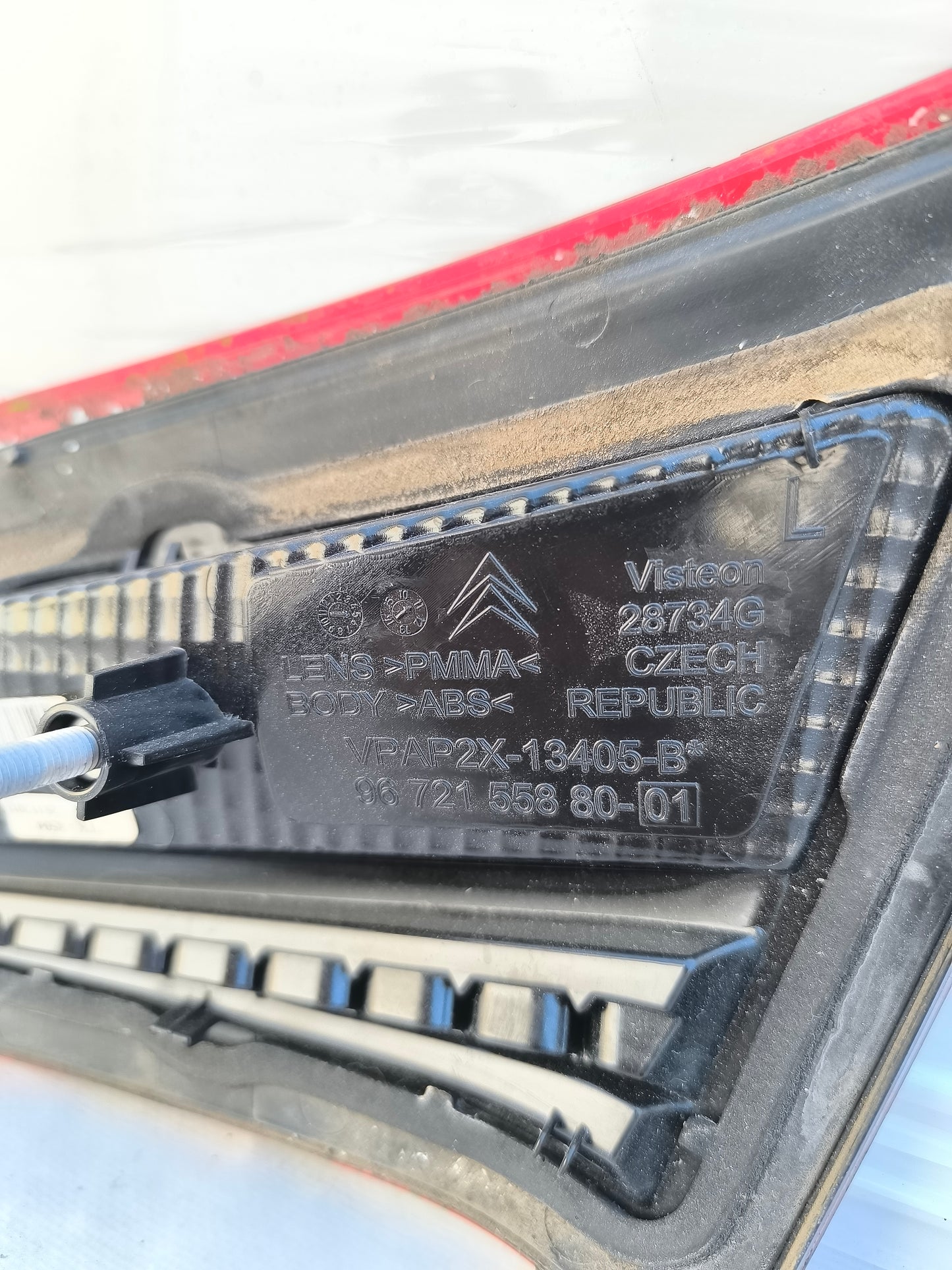 Fanale posteriore interno sx Citroën C4 anno 2011 ecoAG8274