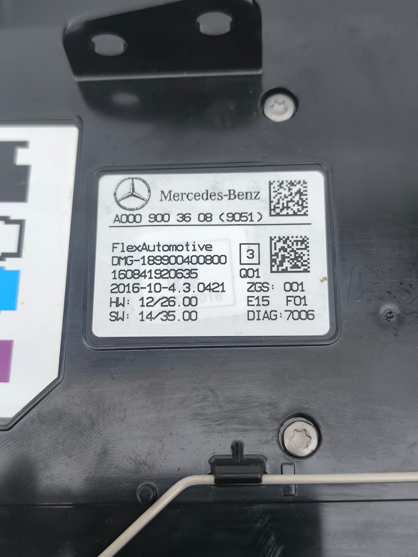 Mercedes A-Klasse W176 Innenraumbeleuchtung Code A0009003608 ecoAG7650 Tasten leicht abgenutzt